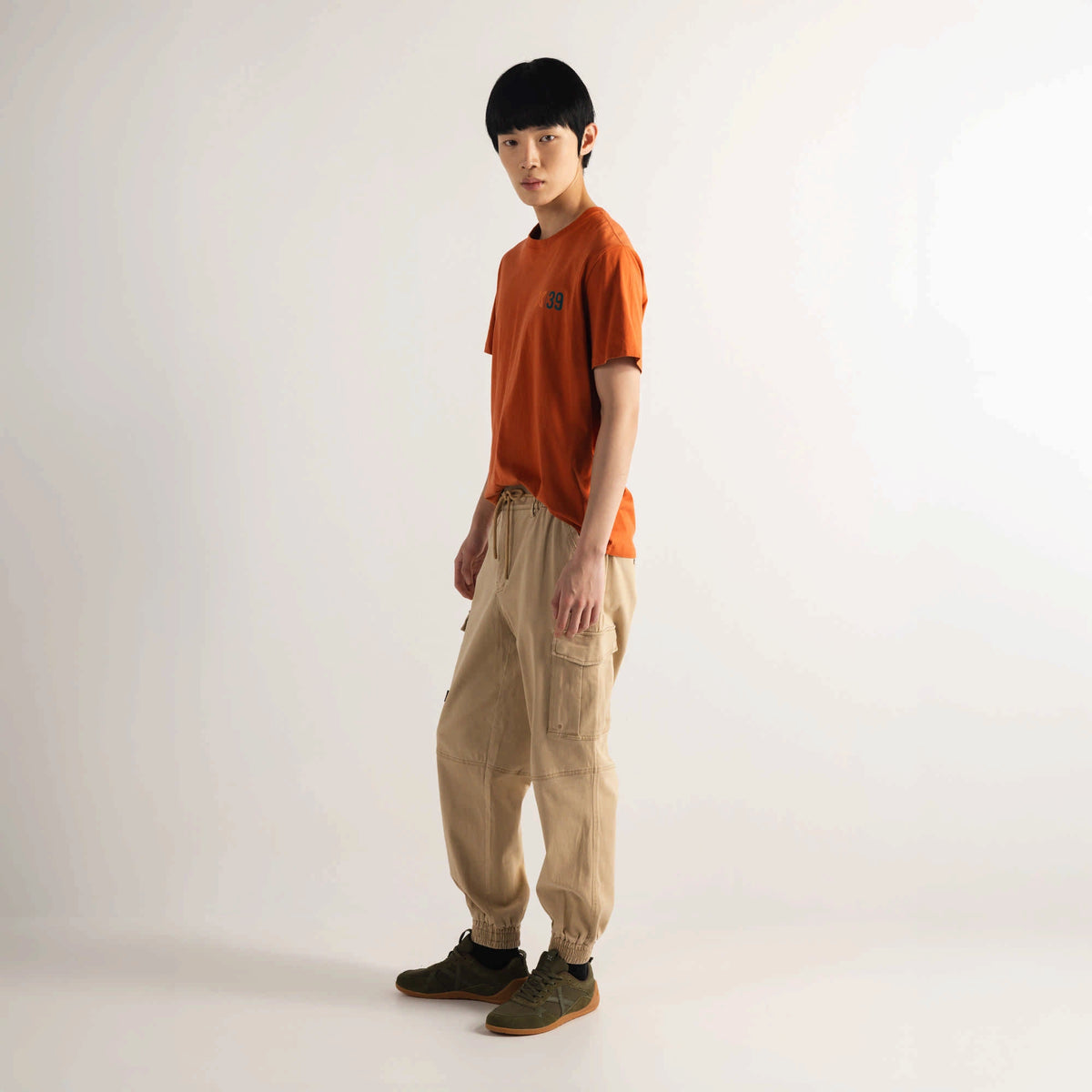 MUNICH Regular T-shirt VAN Terracota: brown T-shirt for men