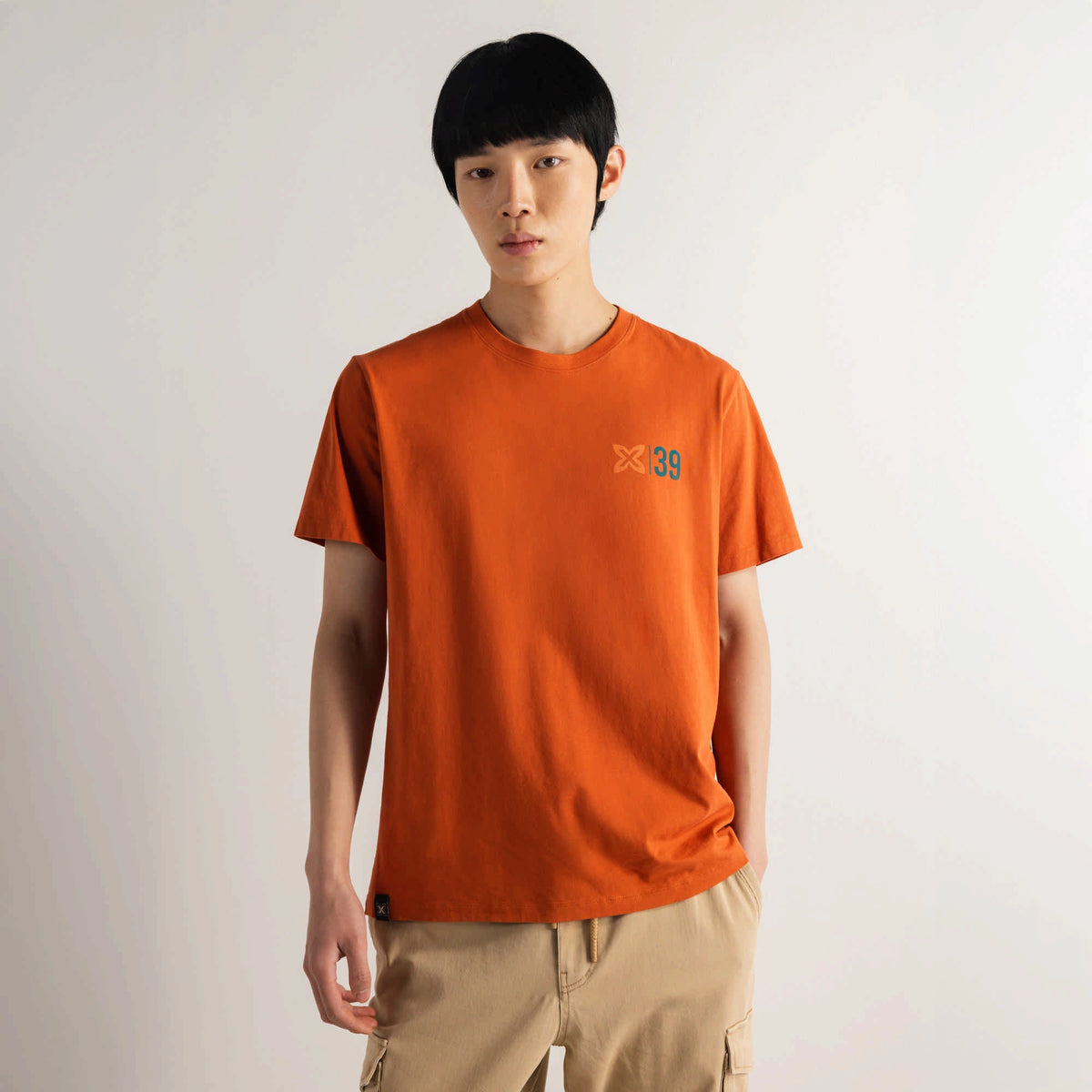 MUNICH Regular T-shirt VAN Terracota: brown T-shirt for men