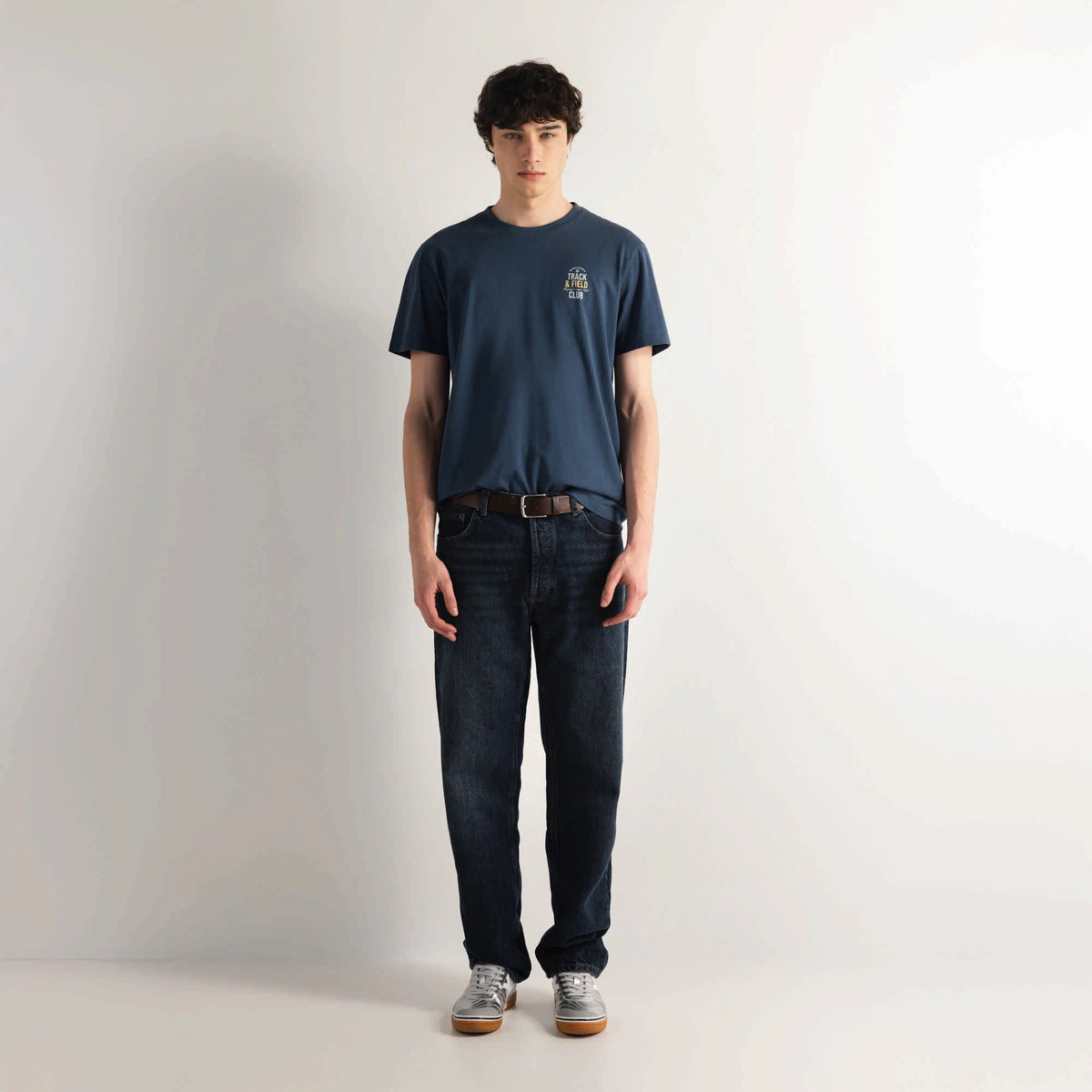 MUNICH Regular T-shirt Field BLUE: синій футболка для чоловіків