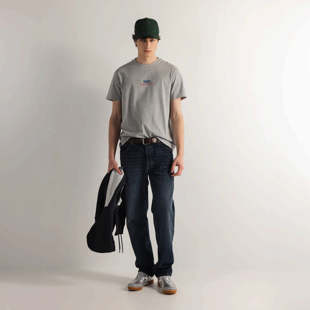 MUNICH Regular T-shirt Olimpic GREY: gris samarreta per a home