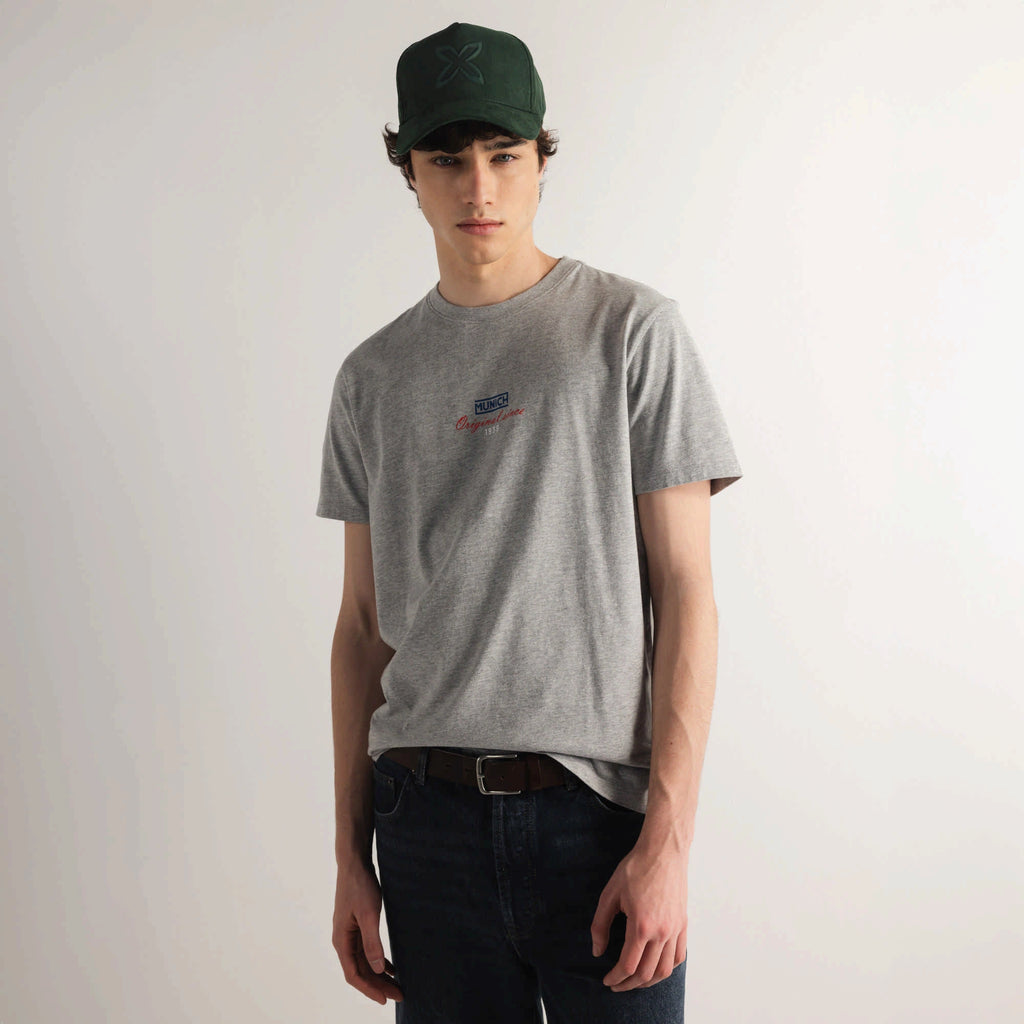 MUNICH Regular T-shirt Olimpic GREY: gris samarreta per a home