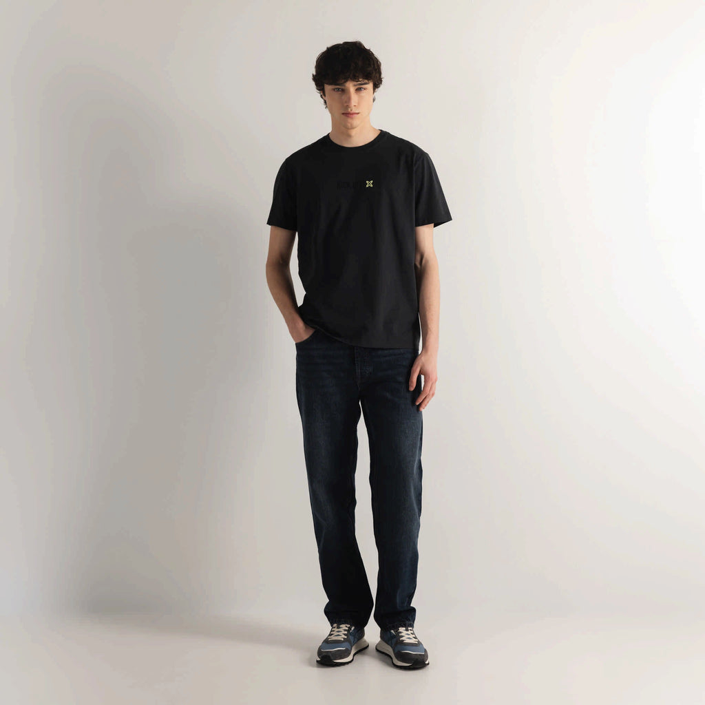MUNICH Regular T-shirt KICK Anthracite: sort T-shirt til mænd