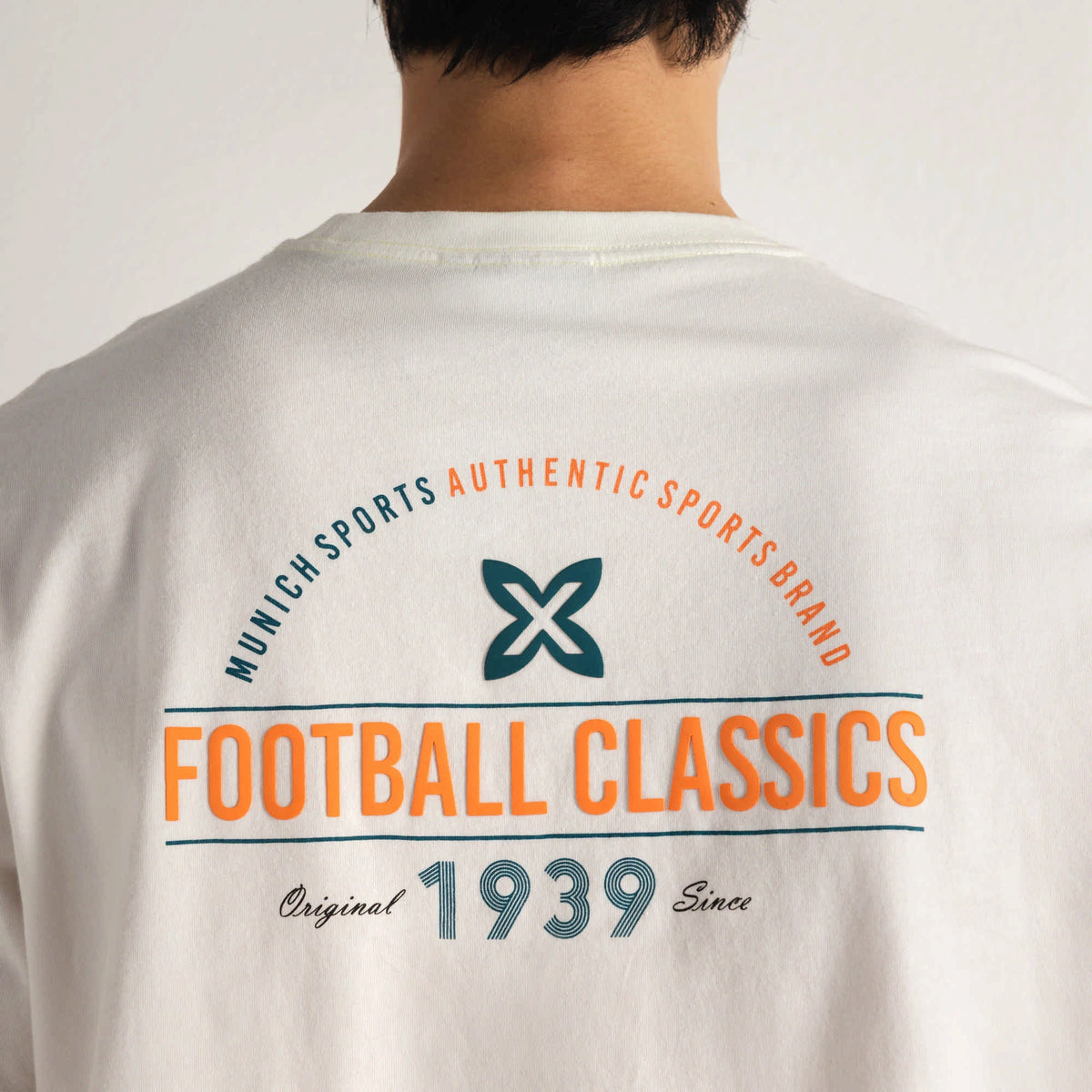 MUNICH Regular T-shirt Baller ECRU: أبيض تيشيرت للرجال