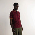 MUNICH POLO Crest WINE: burdeos polos メンズ
