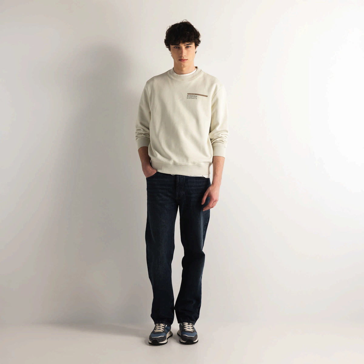 MUNICH Sweatshirt Framing SAND: camel светр для чоловіків