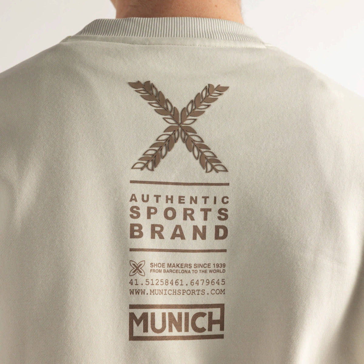 MUNICH Sweatshirt Framing SAND: camel светр для чоловіків