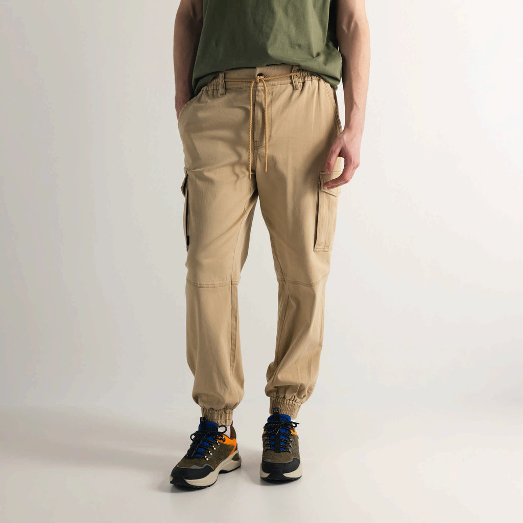 MUNICH Lifestyle Cargo Jogger Wander Camel: camel pantalon pour homme