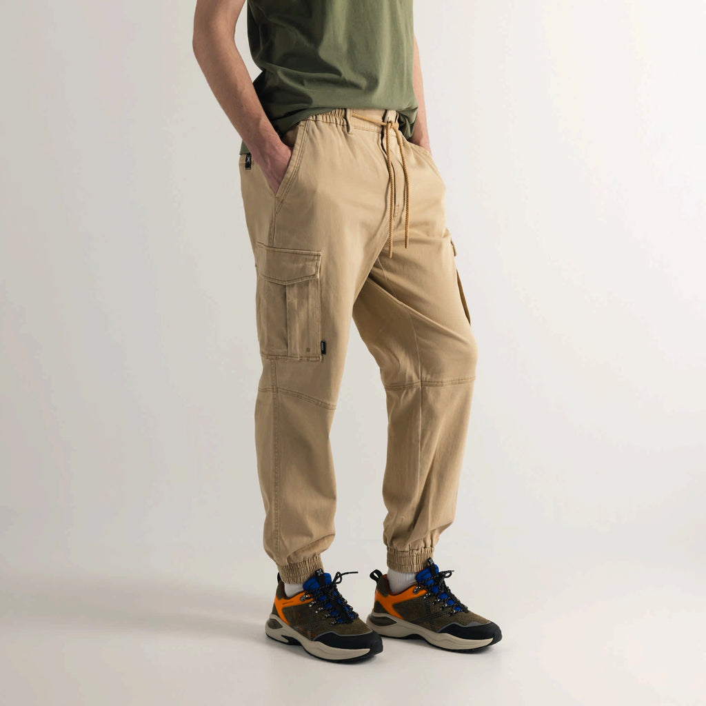 MUNICH Lifestyle Cargo Jogger Wander Camel: camel pantalon pour homme