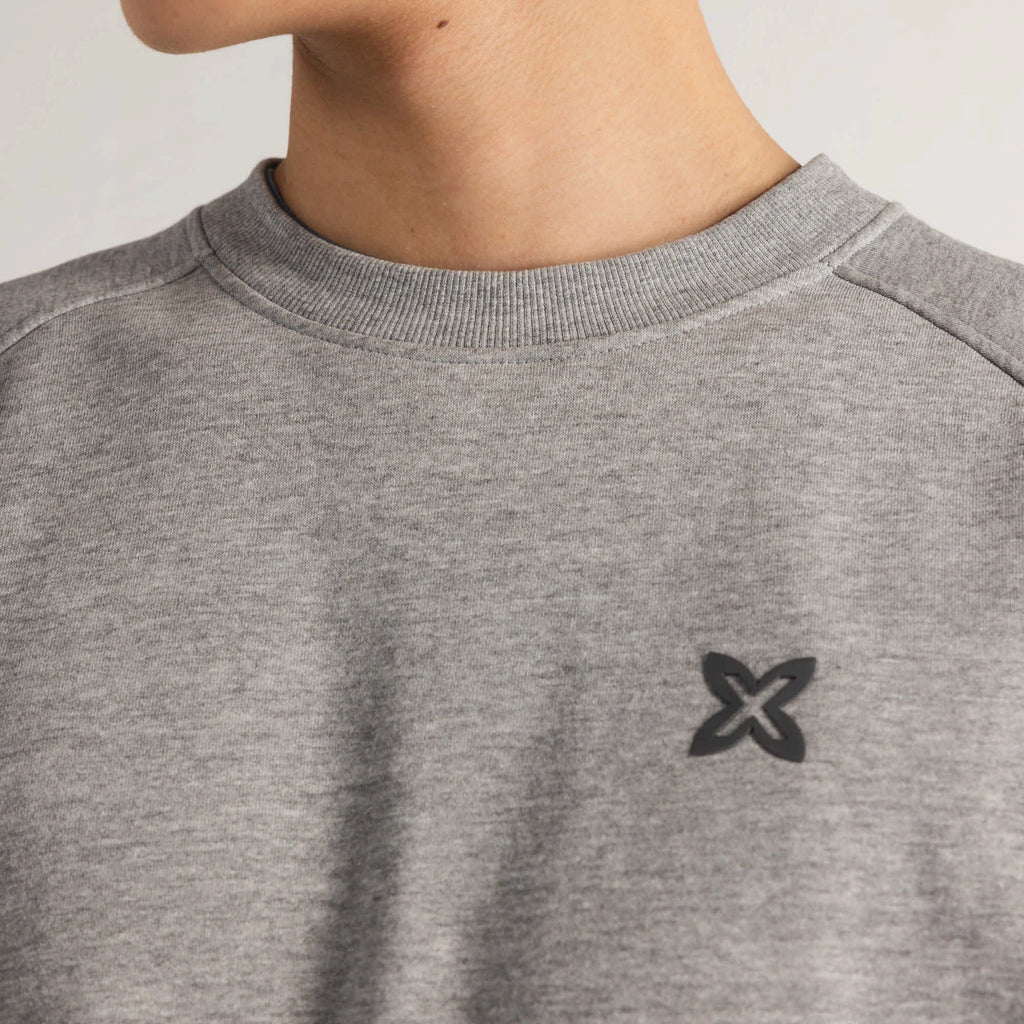 MUNICH Essentials Sweatshirt GREY Melange DARK: серый свитер для мужчин