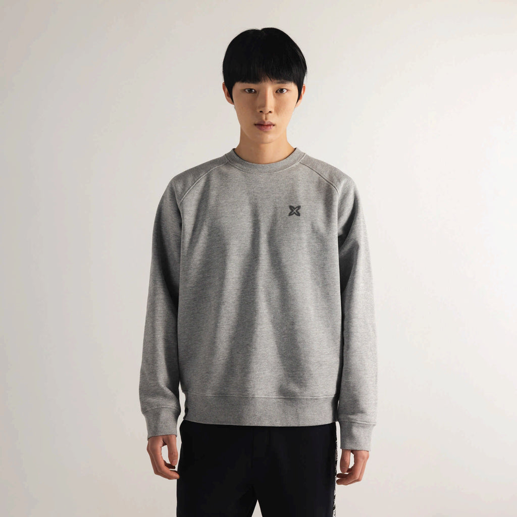 MUNICH Essentials Sweatshirt GREY Melange DARK: серый свитер для мужчин
