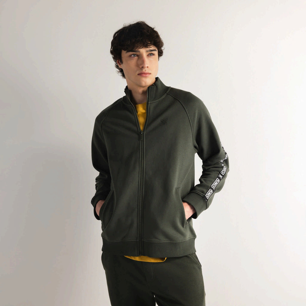MUNICH Essentials Jacket Squadra Khaki: caqui jakke til mænd