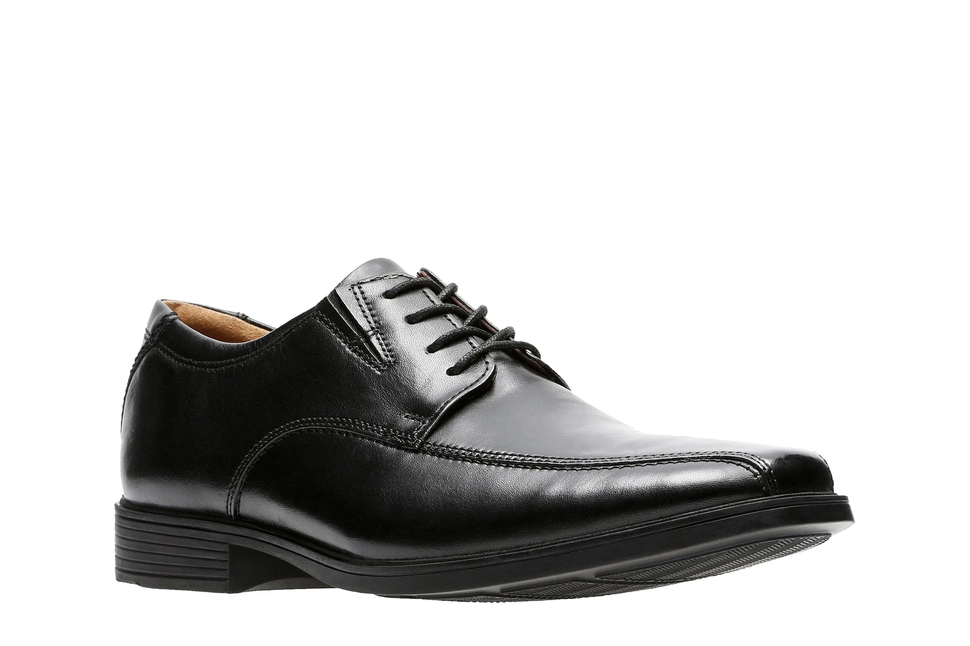 Zapatos de vestir para hombre de la marca clarks modelo tilden walk black leather en color negro