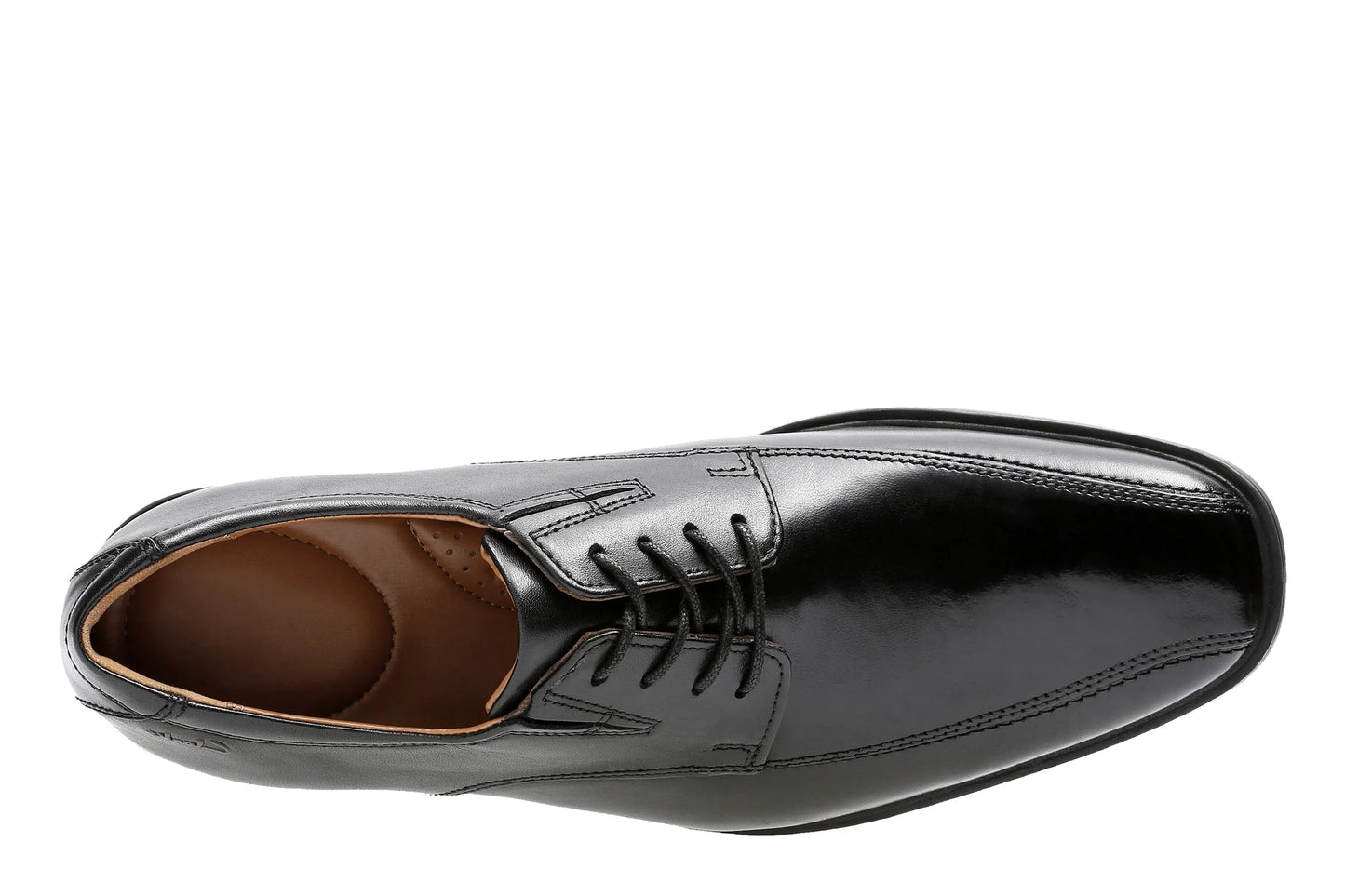 Zapatos de vestir para hombre de la marca clarks modelo tilden walk black leather en color negro