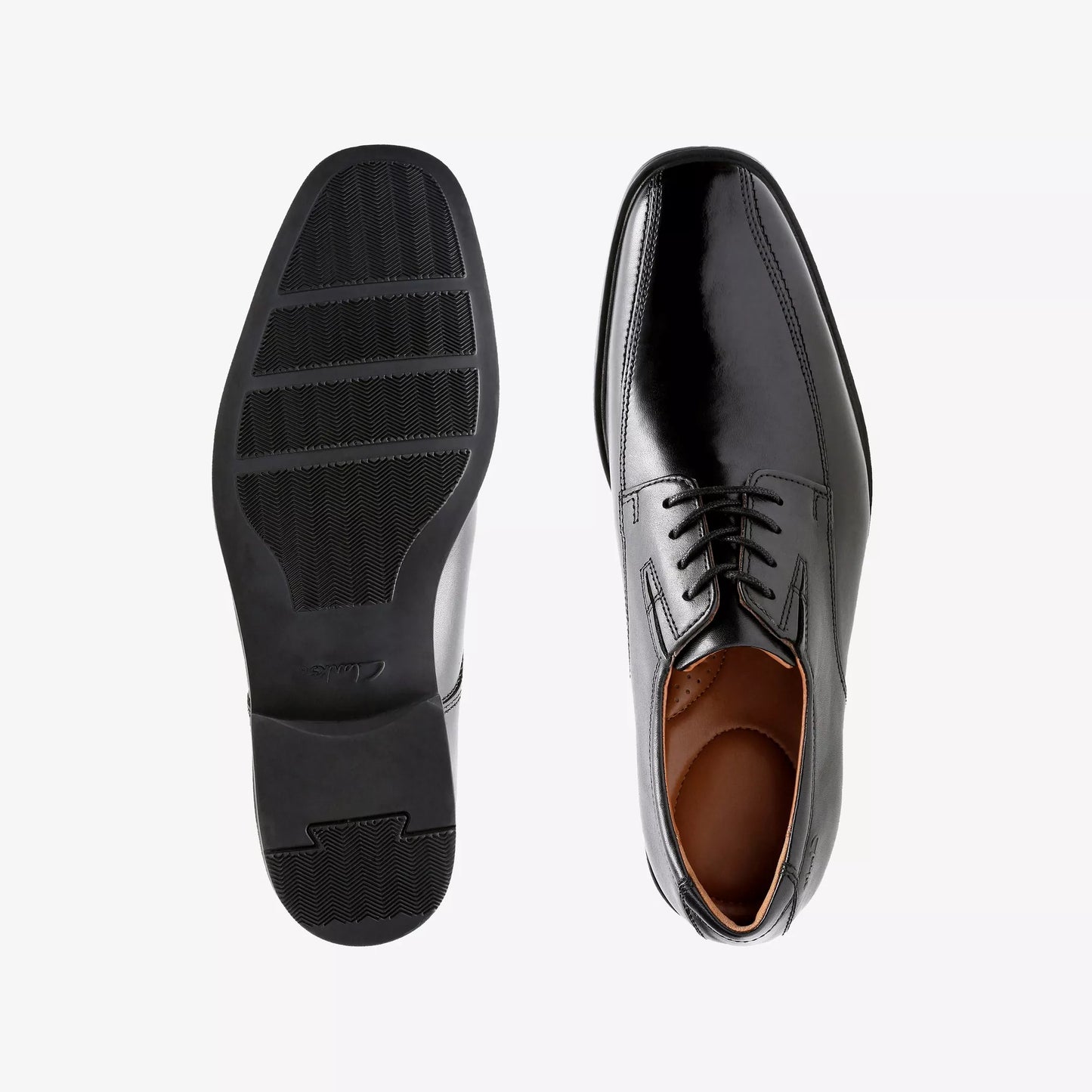 CLARKS | ZAPATOS DE VESTIR HOMBRE | TILDEN WALK BLACK LEATHER | NEGRO