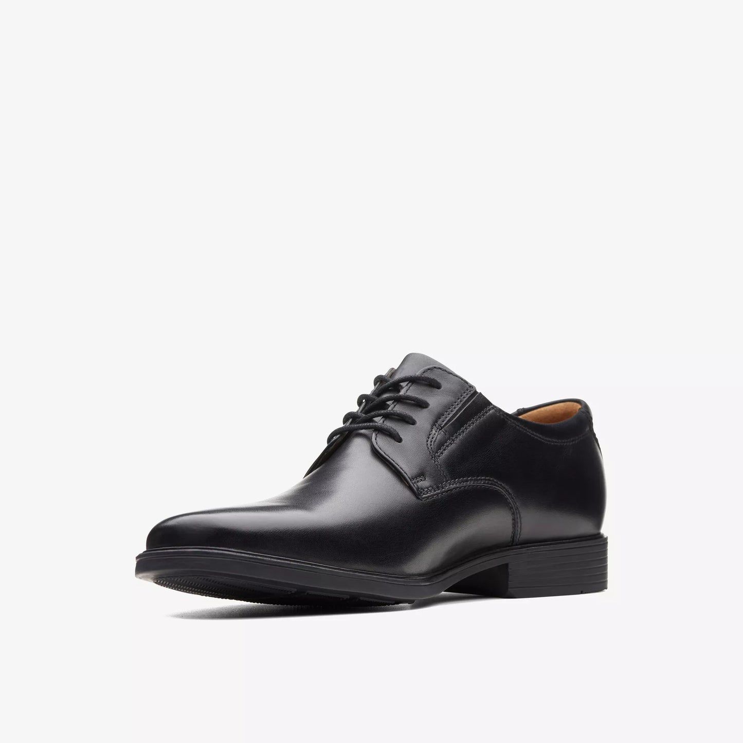 CLARKS | SABATES DE VESTIR HOME | TILDEN PLAIN BLACK LEATHER | NEGRE