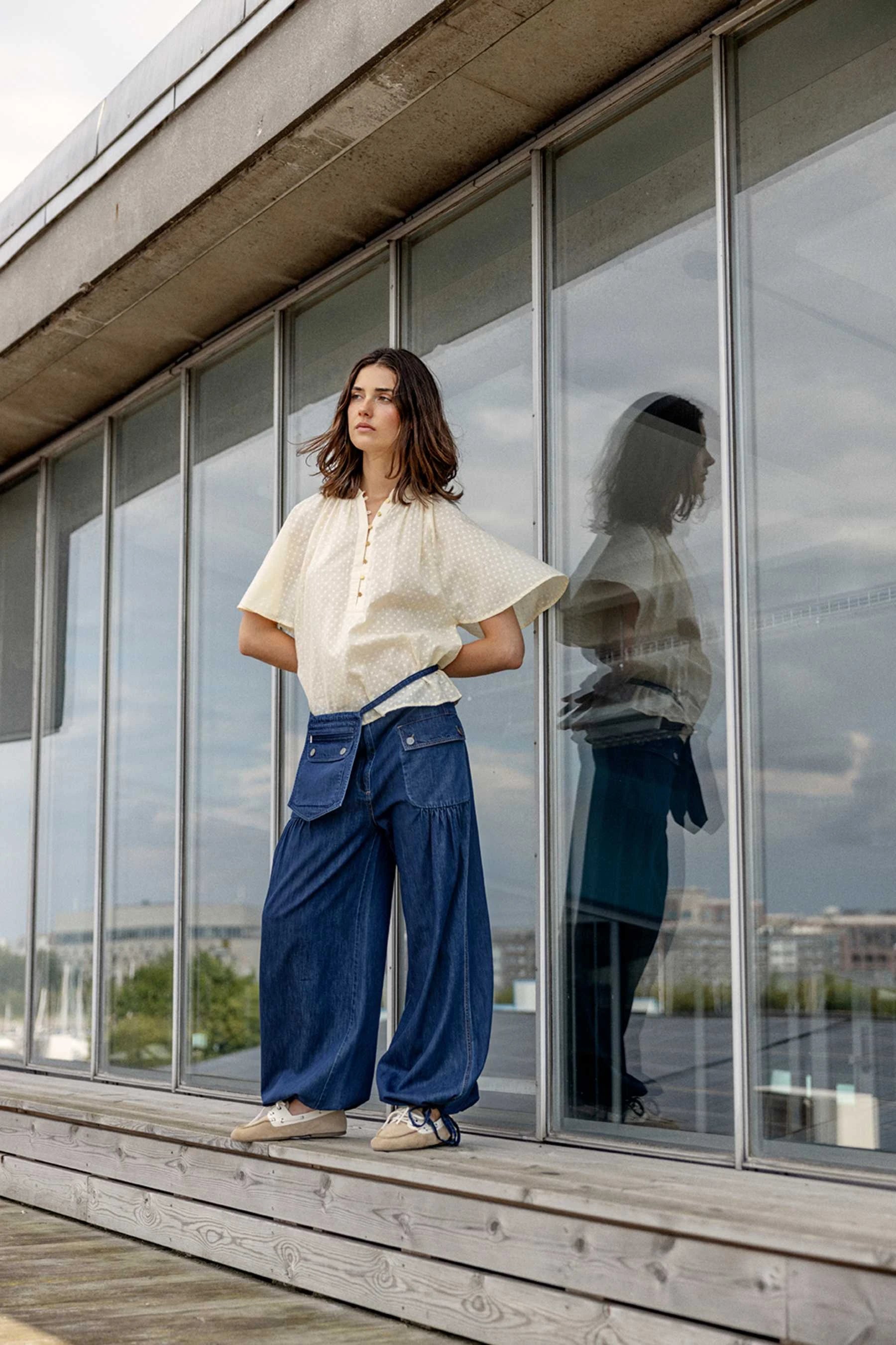 PROJECT AJ117 | BLUSA | MUJER | SANDIE DK09-261 / 202 PALE BLUSH | BLANCO