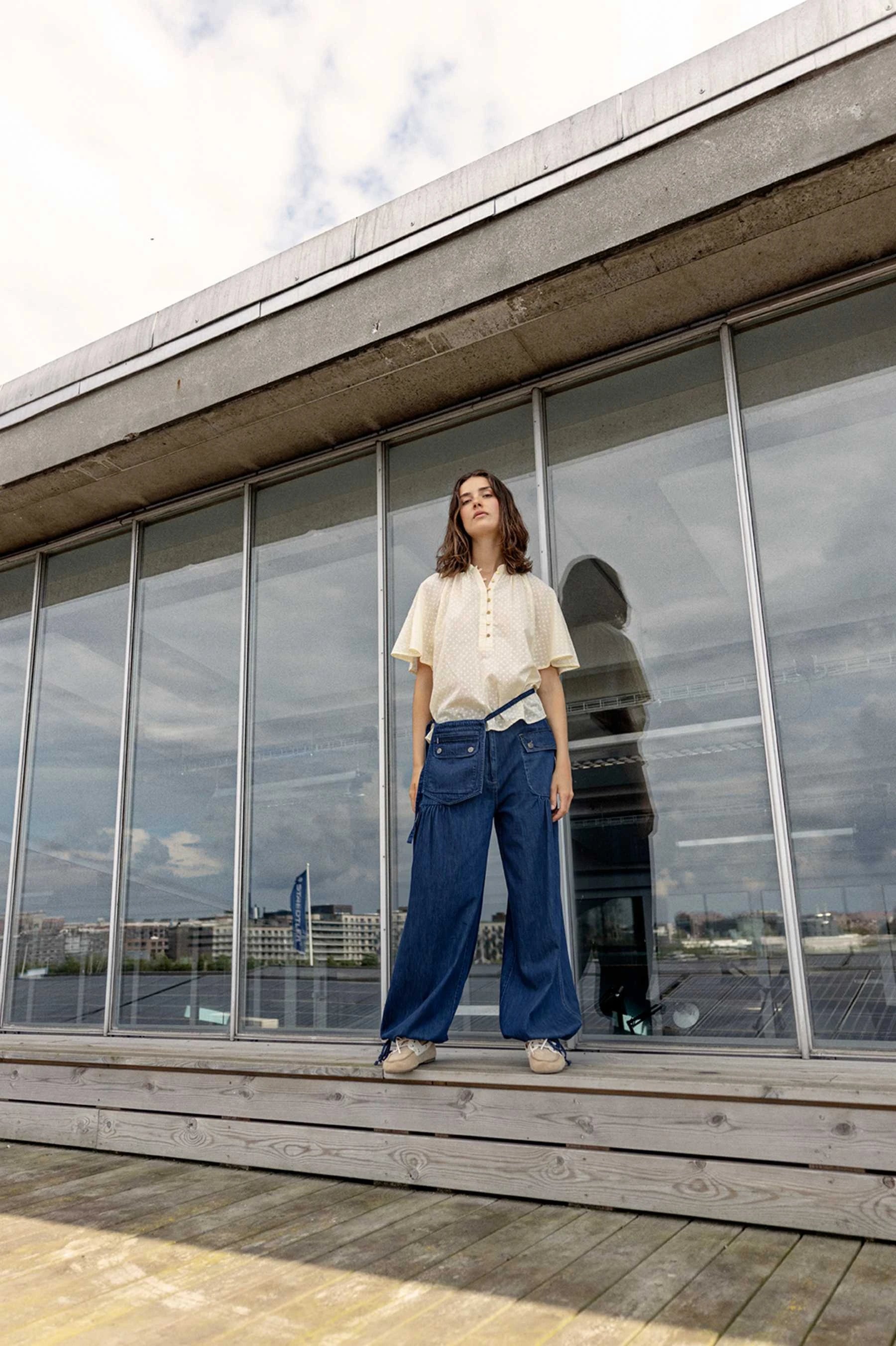 PROJECT AJ117 | BLUSA | MUJER | SANDIE DK09-261 / 202 PALE BLUSH | BLANCO