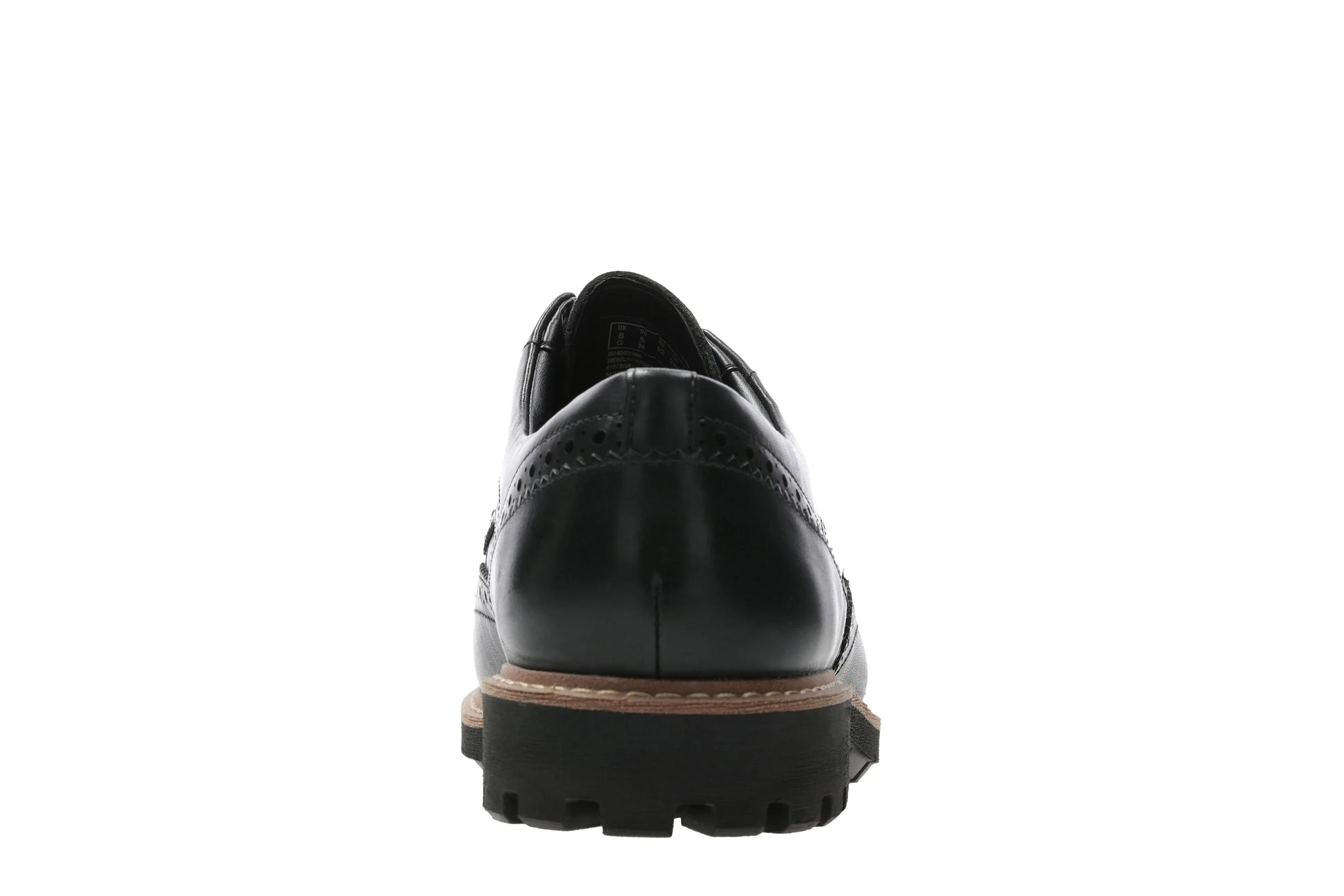 Zapatos casual para hombre de la marca clarks modelo batcombe wing black leather en color negro