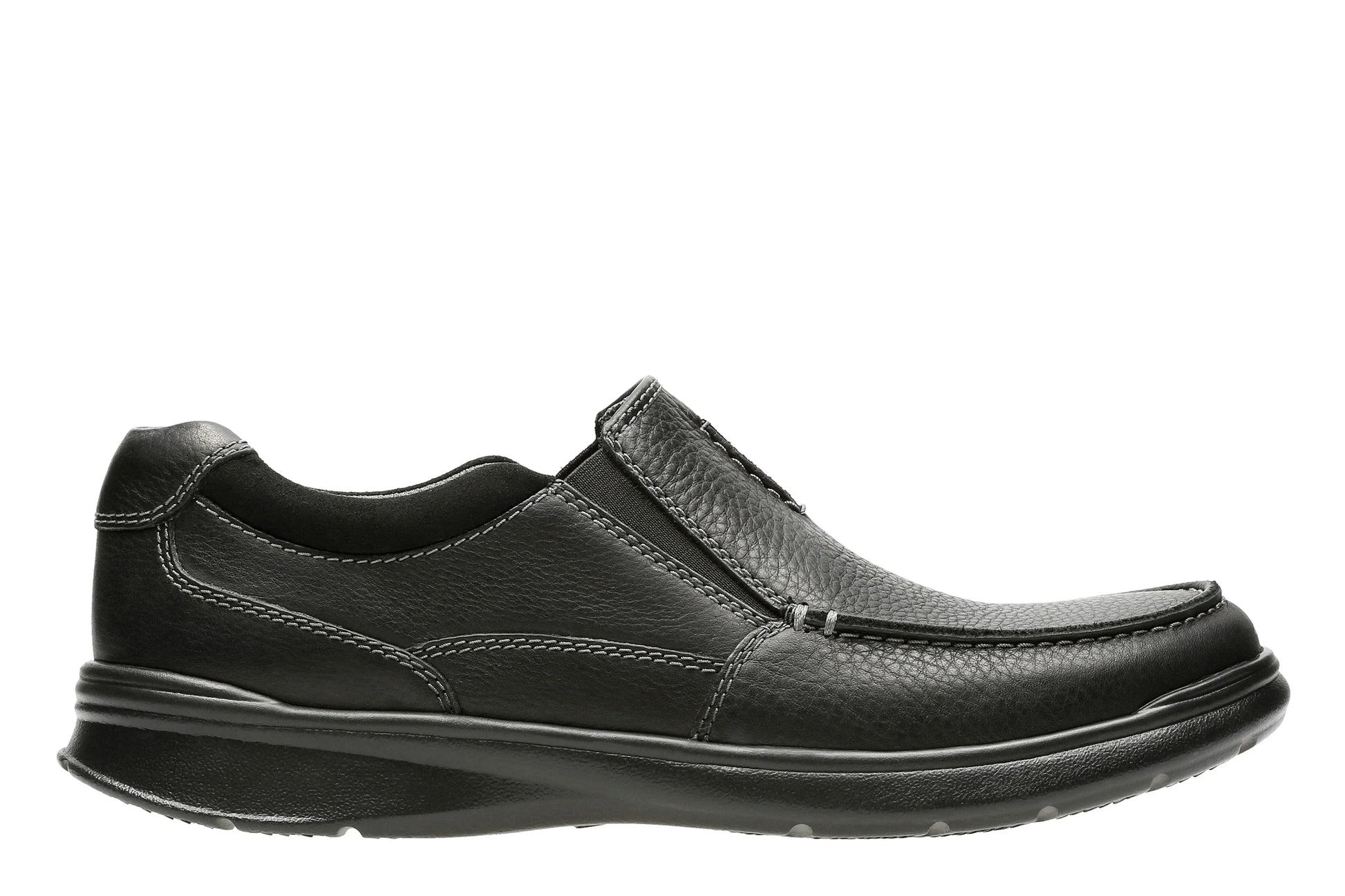 Zapatos casual para hombre de la marca clarks modelo cotrell free black oily lea en color negro