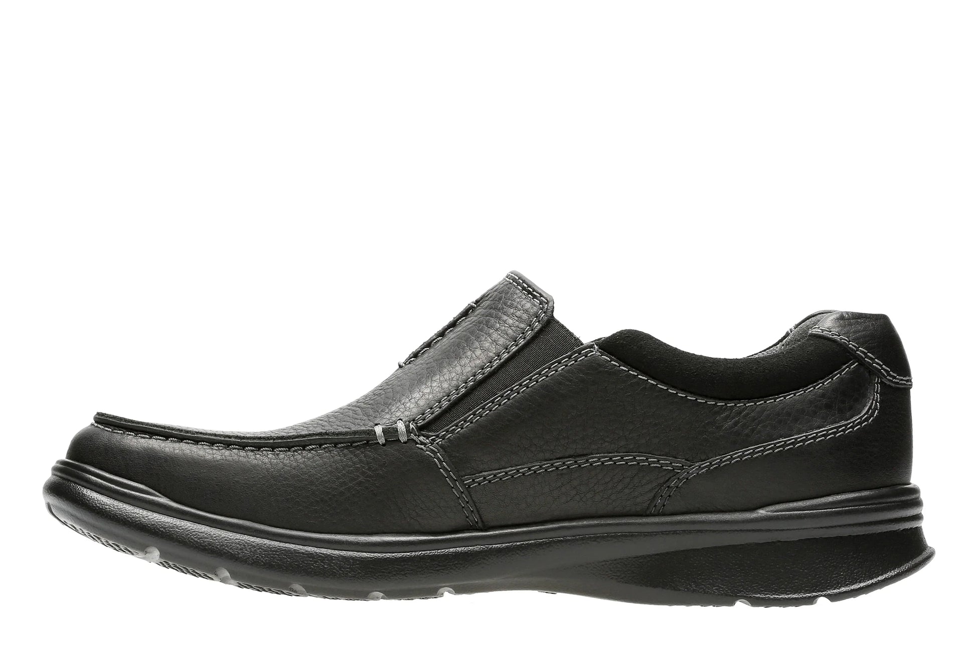 Zapatos casual para hombre de la marca clarks modelo cotrell free black oily lea en color negro