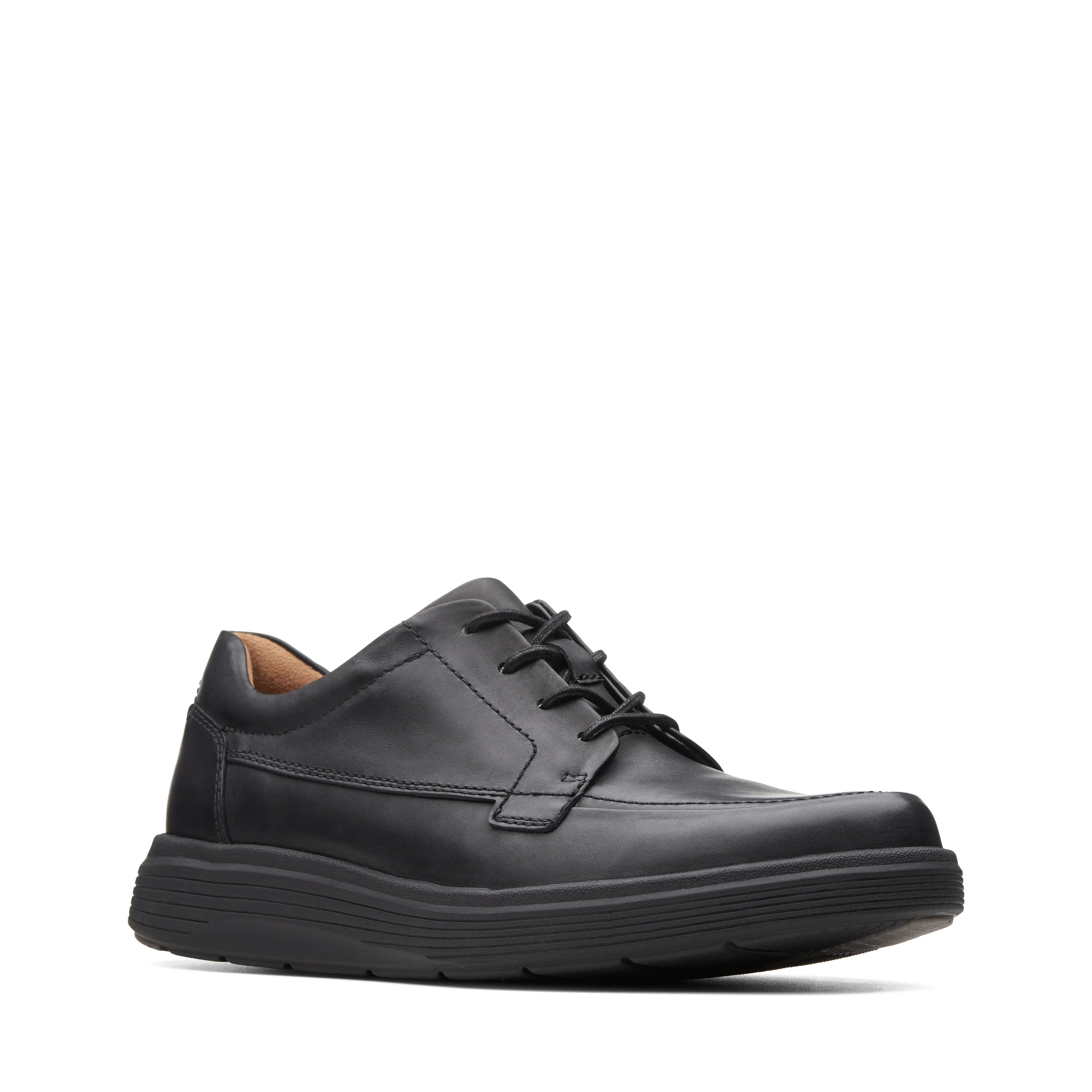 Zapatos Casual De La Marca Clarks  Para Hombre Modelo Un Abode Ease Black Leather En Color Negro