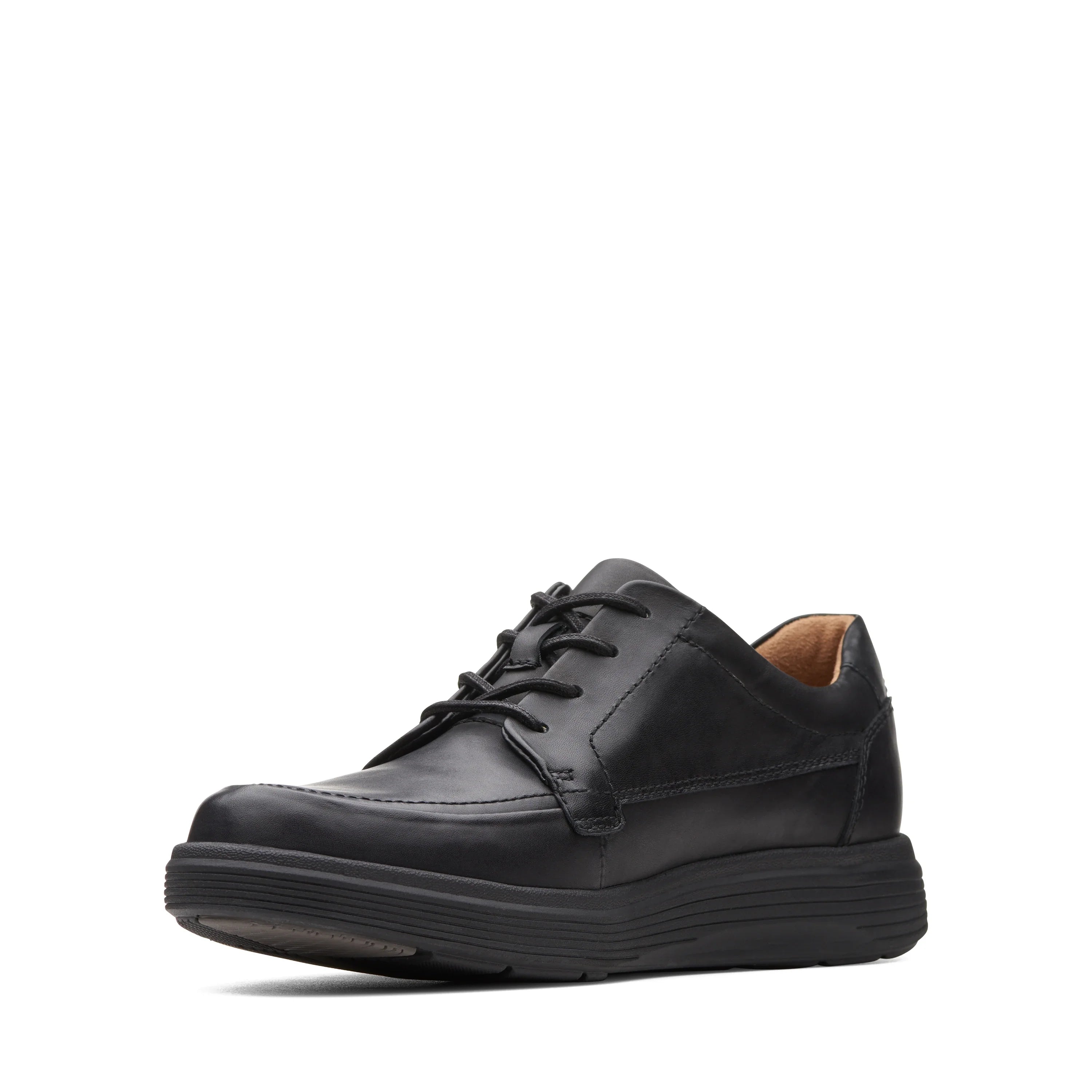Zapatos Casual De La Marca Clarks  Para Hombre Modelo Un Abode Ease Black Leather En Color Negro