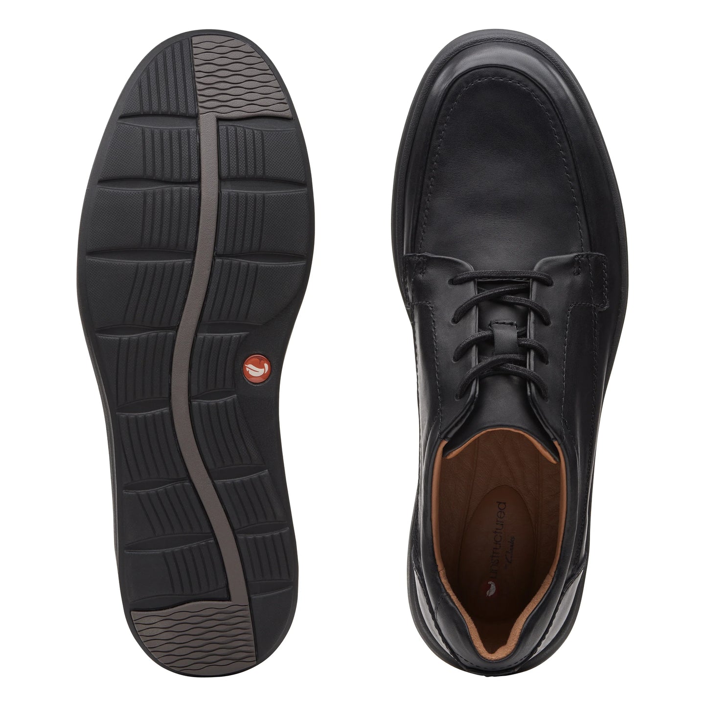 Zapatos casual para hombre de la marca clarks modelo un abode ease black leather en color negro