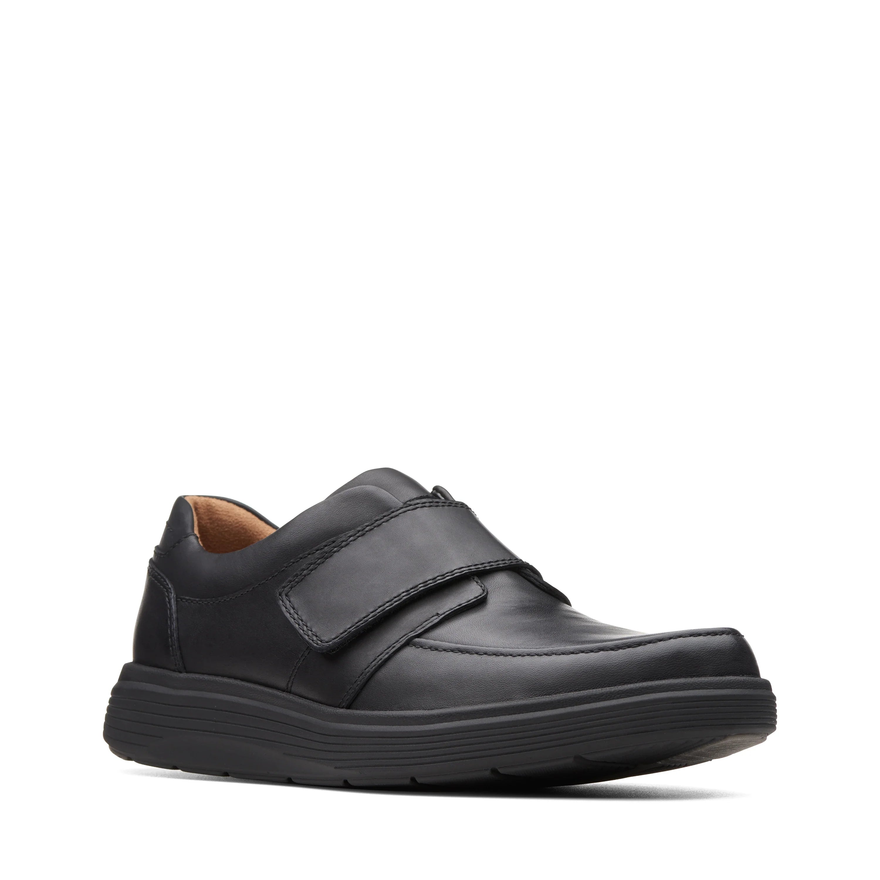 Zapatos Casual De La Marca Clarks  Para Hombre Modelo Un Abode Strap Black Leather En Color Negro