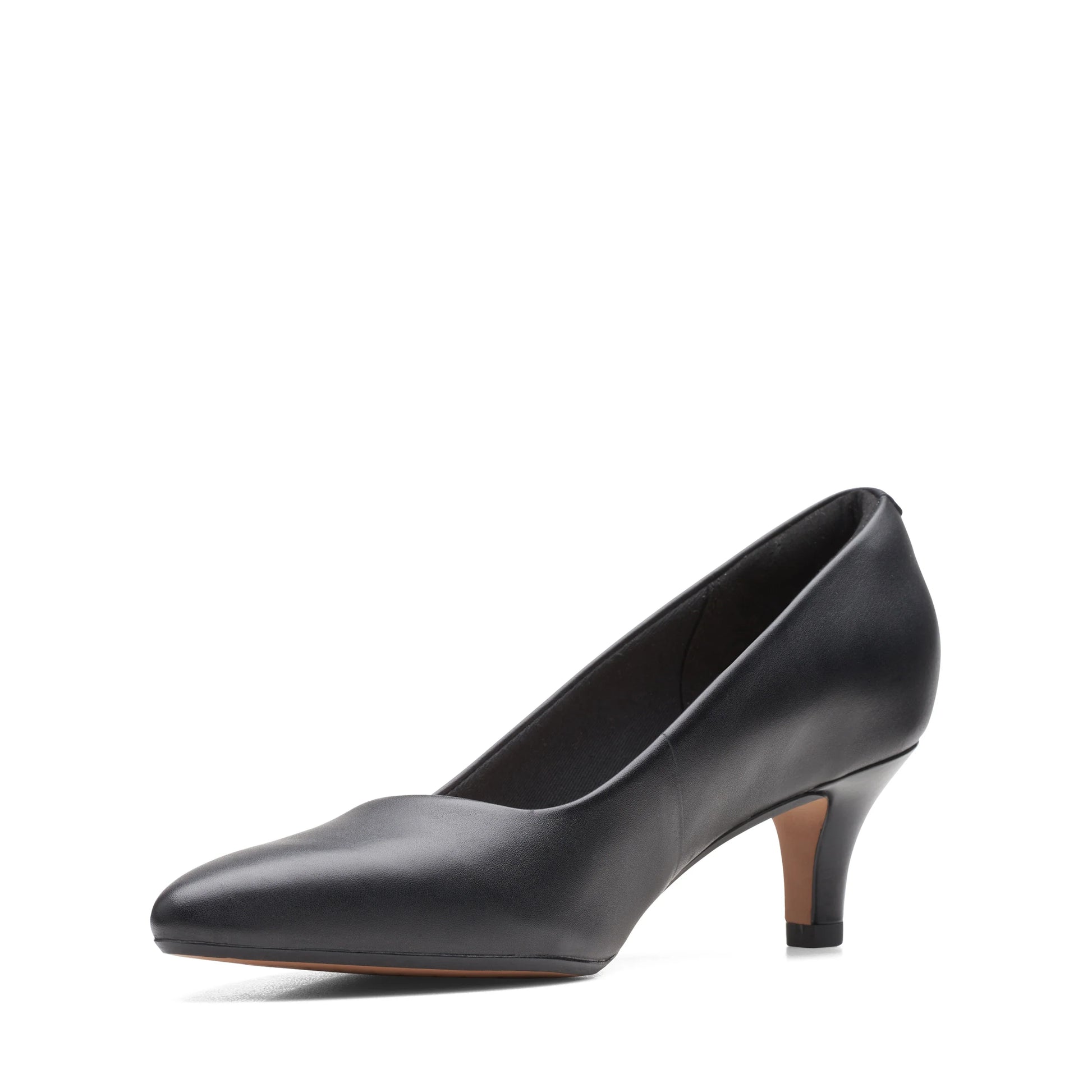 Zapatos de vestir para mujer de la marca clarks modelo linvale jerica black leather en color negro