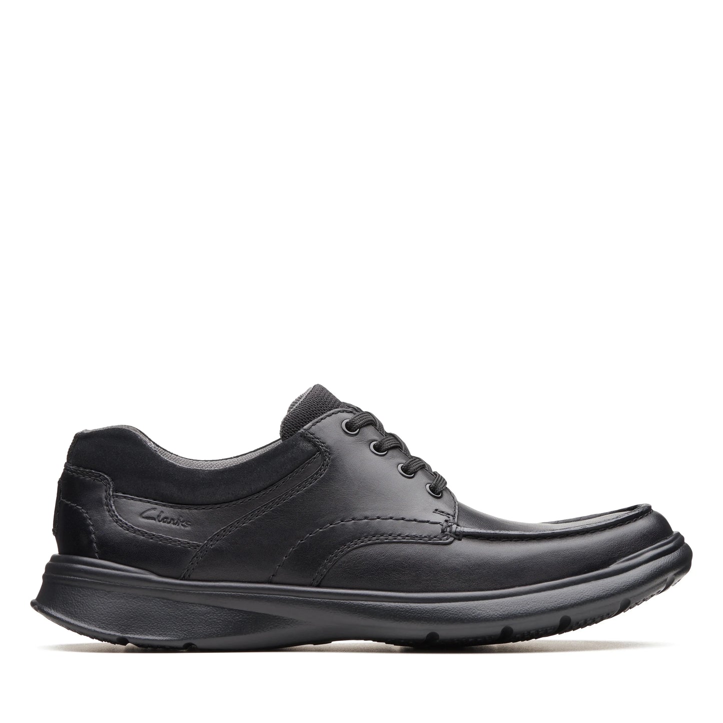 Zapatos casual para hombre de la marca clarks modelo cotrell edge blk smooth lea en color negro