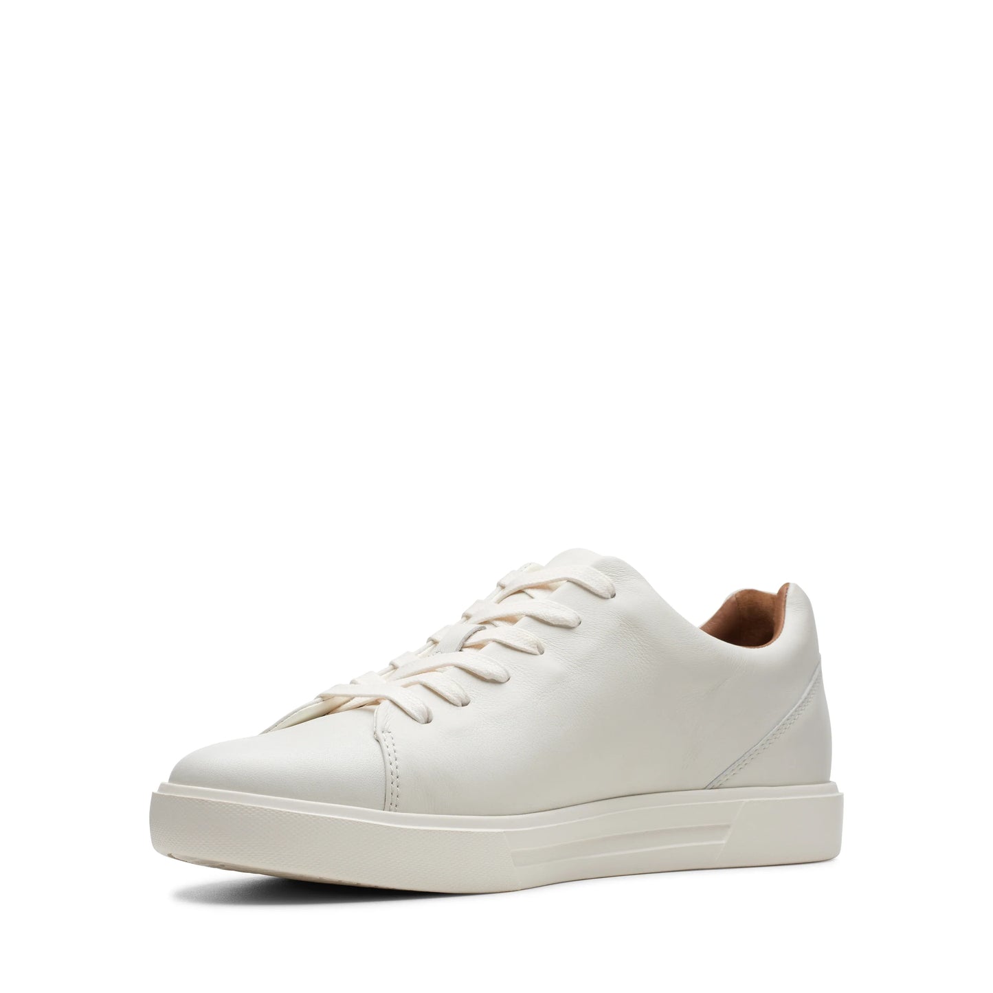 Zapatillas deportivas para hombre de la marca clarks modelo un costa lace white leather en color blanco