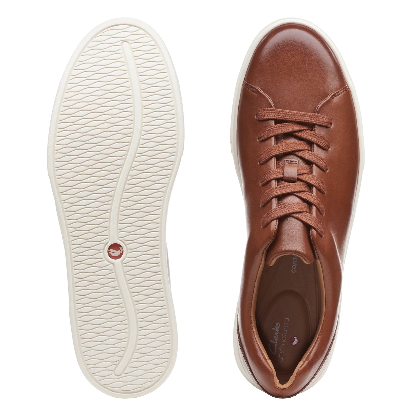 Zapatillas deportivas para hombre de la marca clarks modelo un costa lace british tan lea en color beige