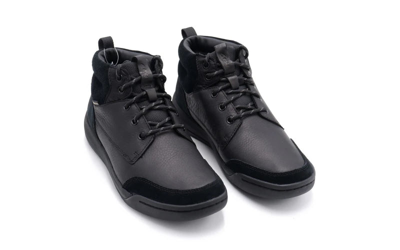 CLARKS | BOOTS | MEN'S | ASHCOMBE HIGHX BLACK WLINED LEATHER | BLACK