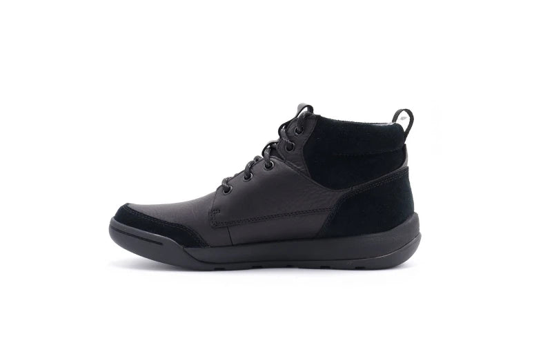 CLARKS | BOOTS | MEN'S | ASHCOMBE HIGHX BLACK WLINED LEATHER | BLACK
