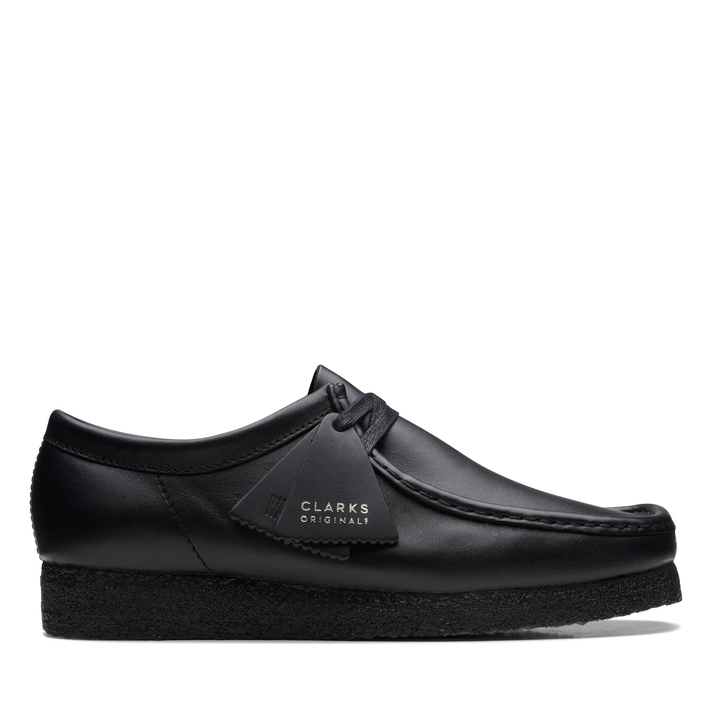 Zapatos casual para hombre de la marca clarks modelo wallabee black leather en color negro