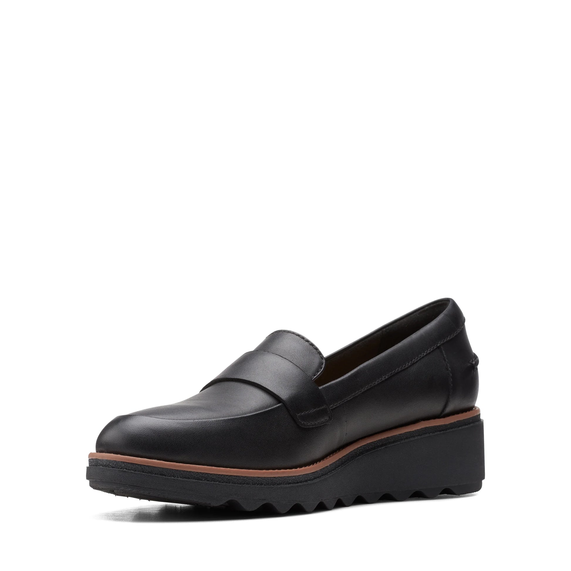 Zapatos casual para mujer de la marca clarks modelo sharon gracie black soft en color negro