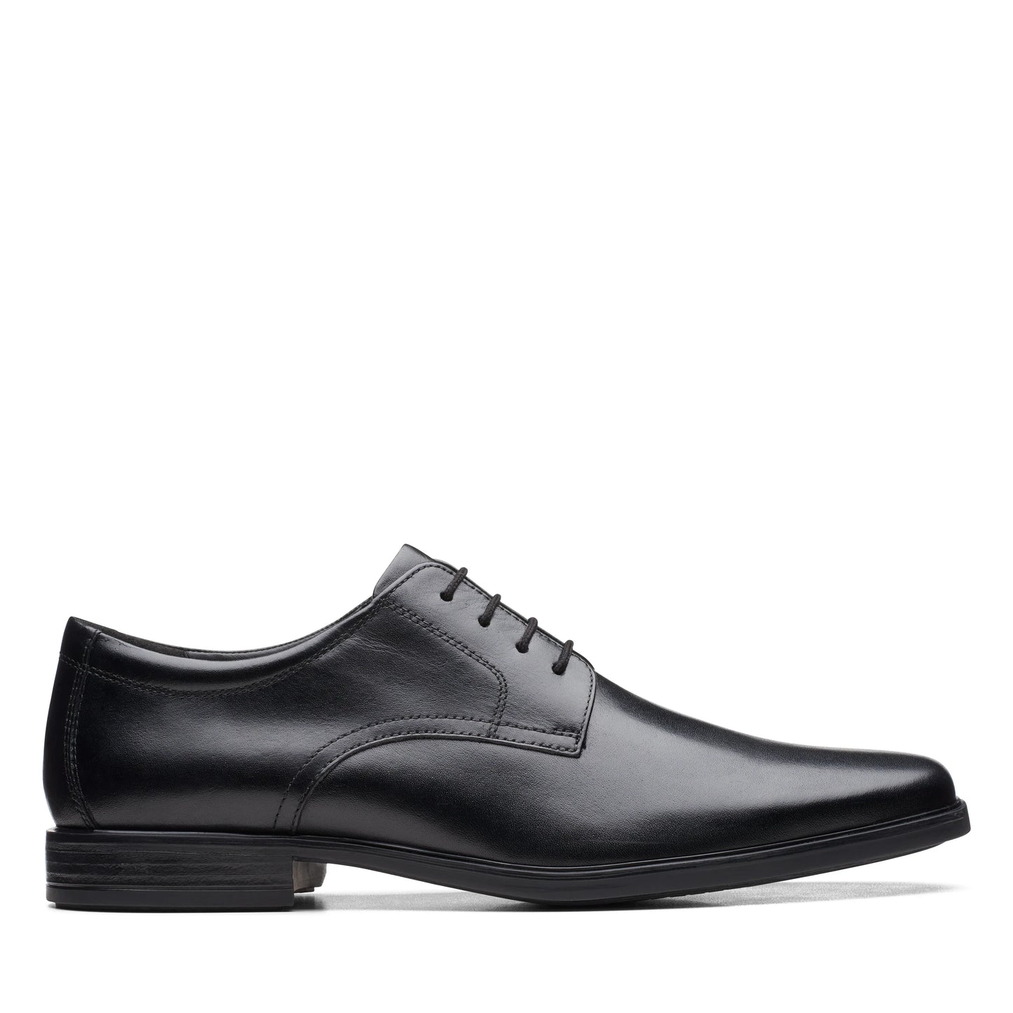 Zapatos de vestir para hombre de la marca clarks modelo howard walk black leather en color negro