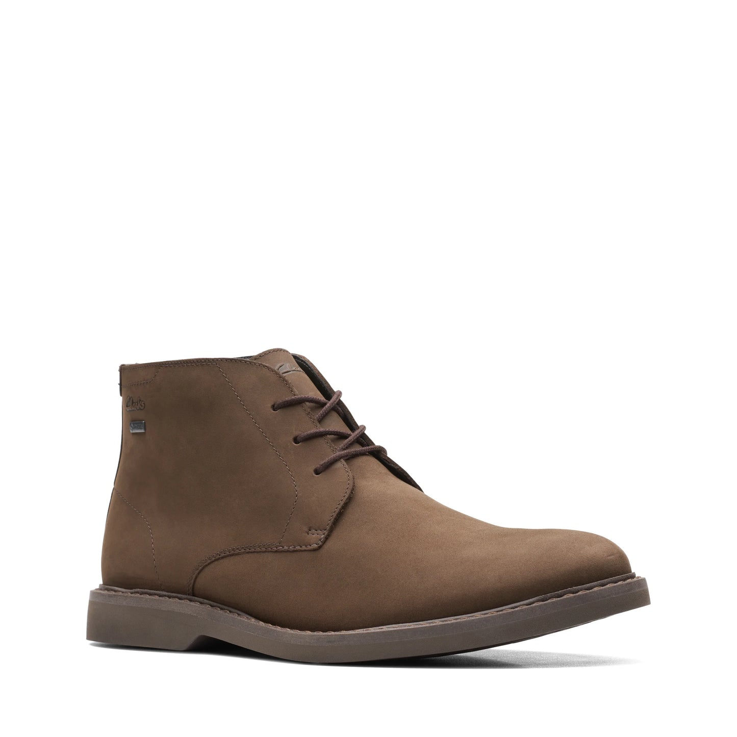 Botas para hombre de la marca clarks modelo atticuslthigtx dark brown nub en color marrón