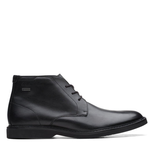 Botas para hombre de la marca clarks modelo atticuslthigtx black leather en color negro