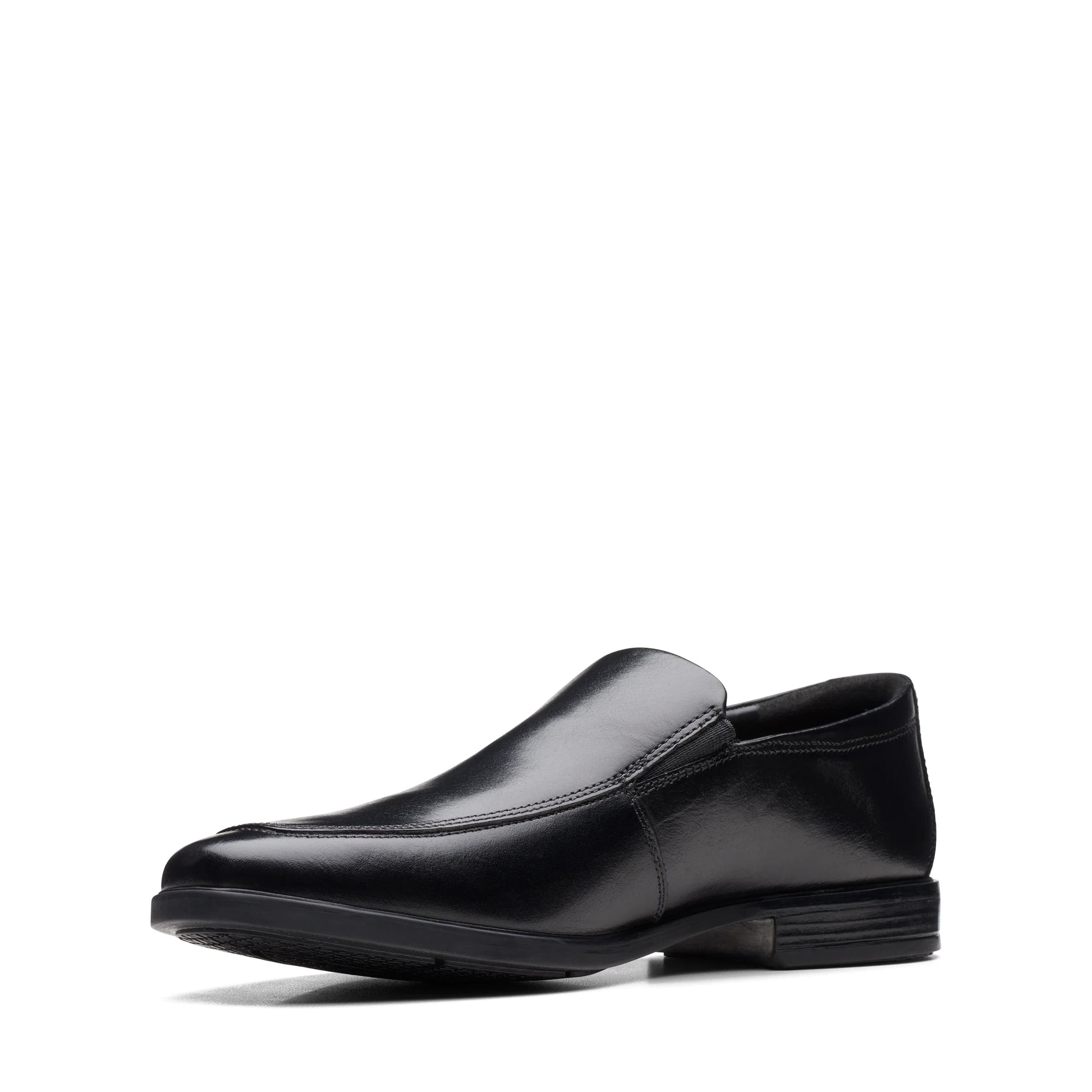 Zapatos de vestir para hombre de la marca clarks modelo howard edge black leather en color negro