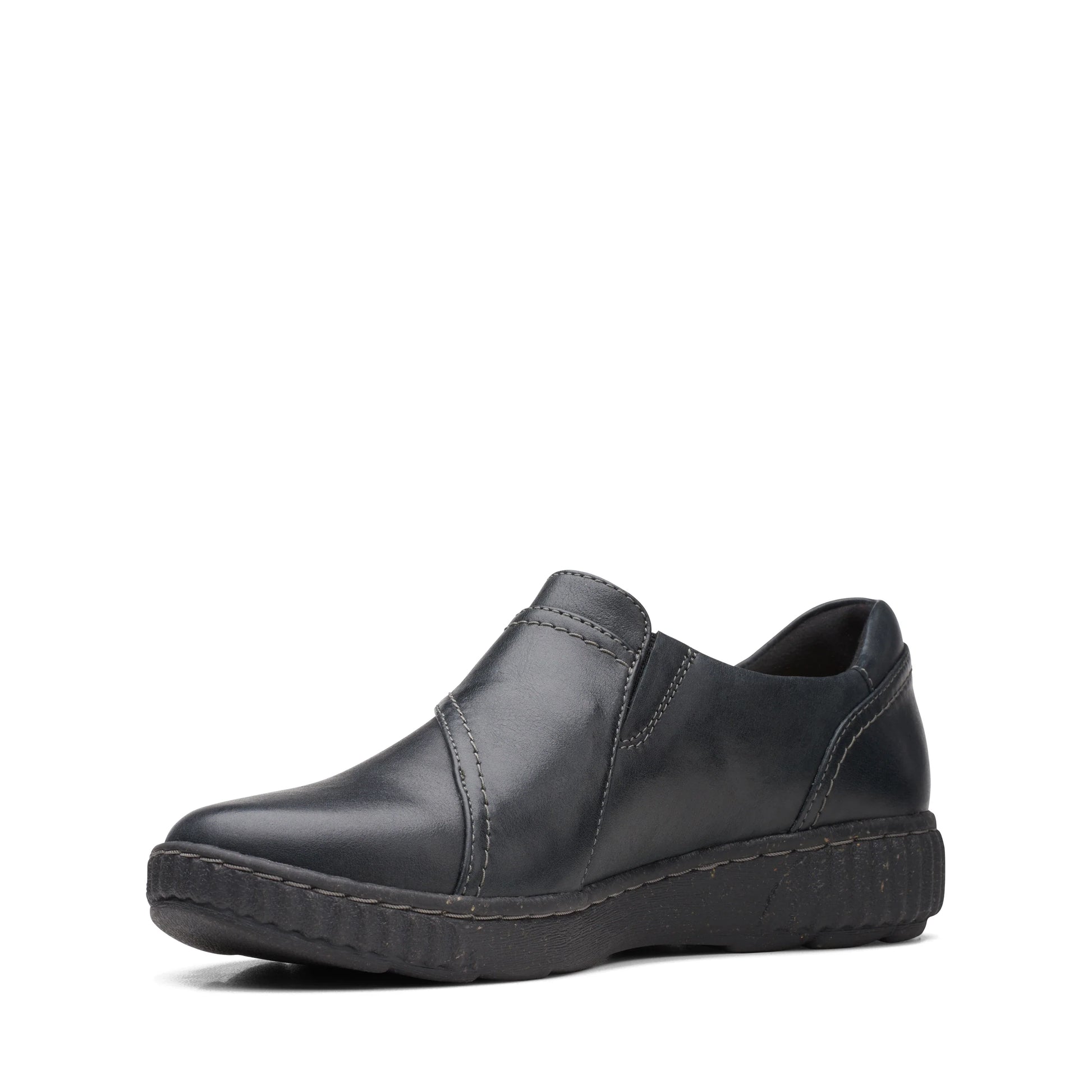 Zapatos casual para mujer de la marca clarks modelo caroline pearl black leather en color negro