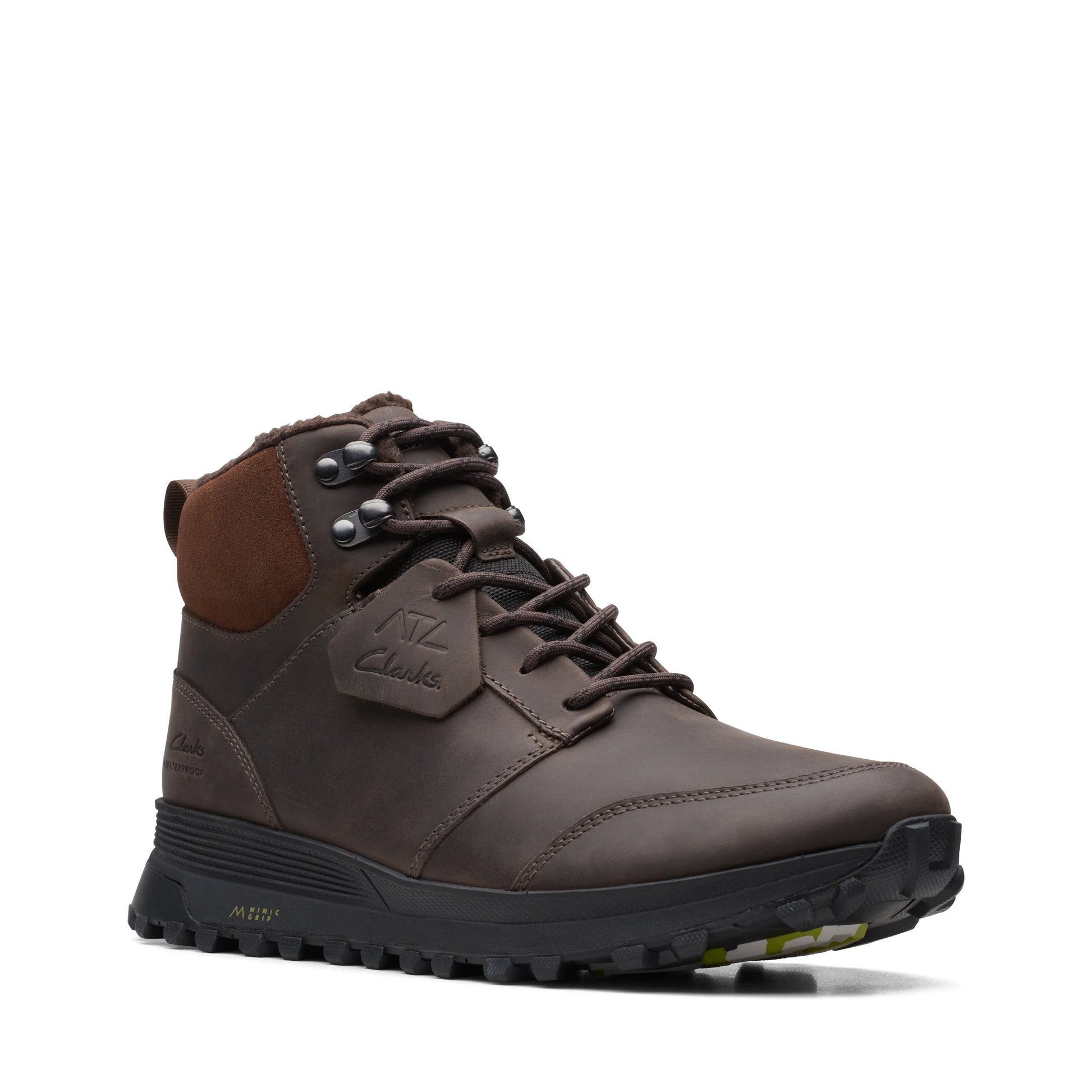 Botas para hombre de la marca clarks modelo atl trek up wp brown wlined lea en color marrón