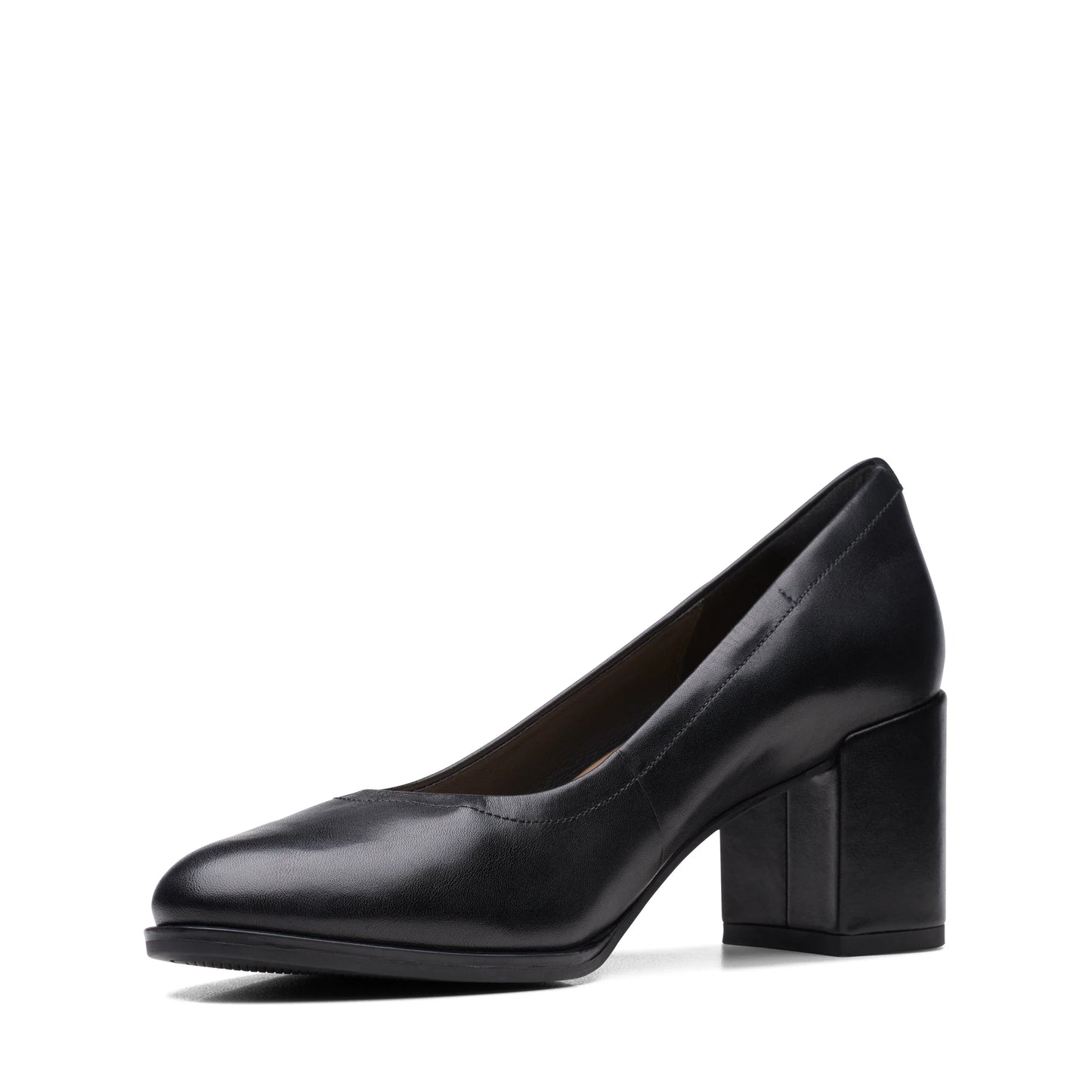 Zapatos de vestir para mujer de la marca clarks modelo freva55 court black leather en color negro