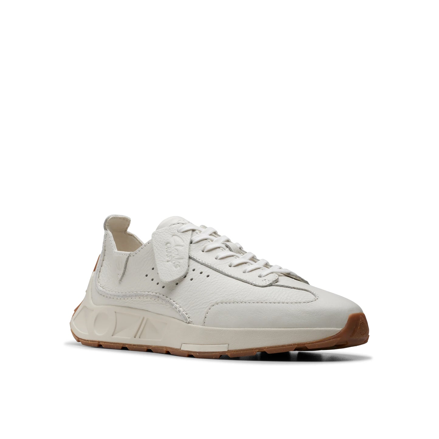 Zapatillas deportivas para hombre de la marca clarks modelo craft speed white leather en color blanco