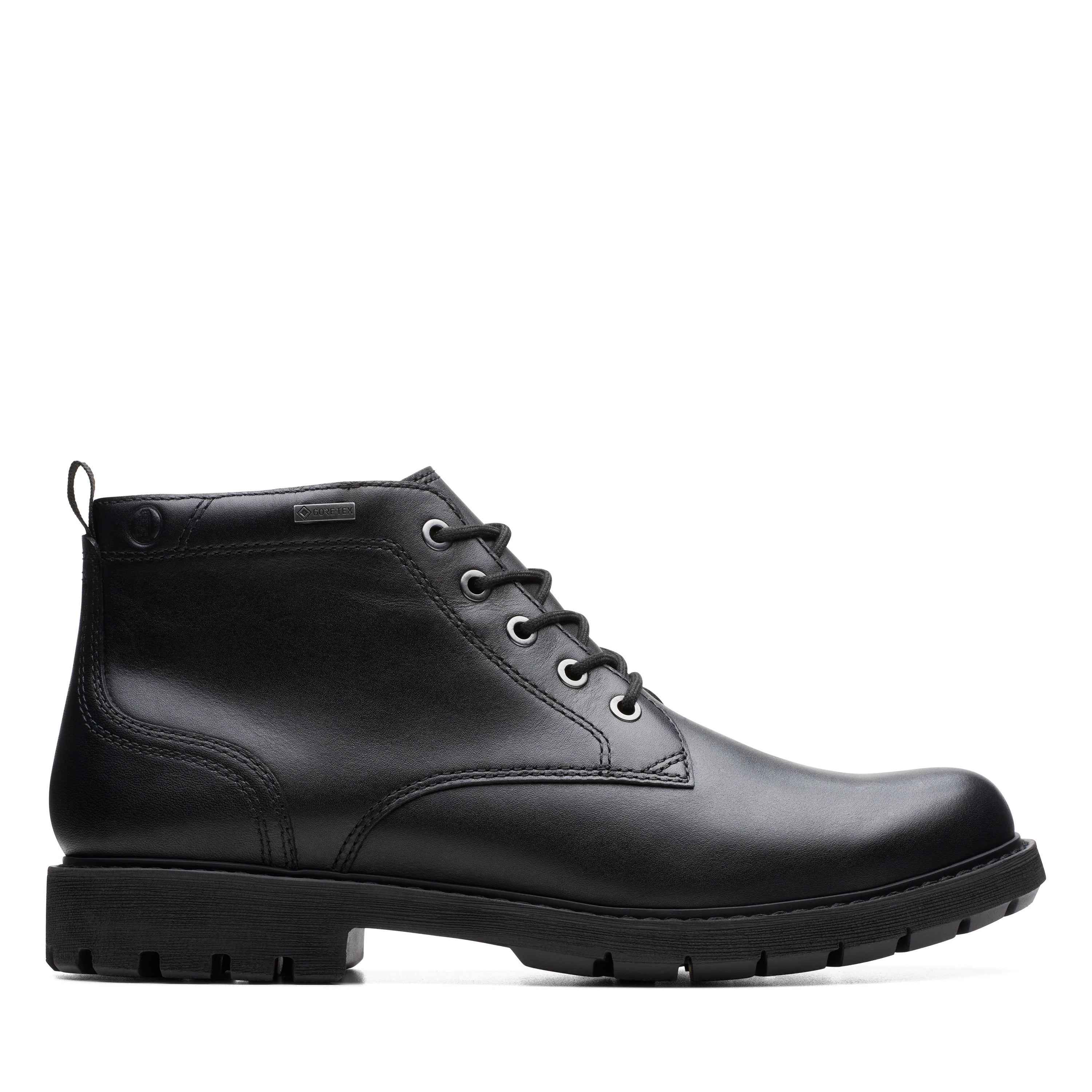 BOTAS CLARKS MODELO BATCOMBEMIXGTX NEGRO BLACK LEATHER PARA HOMBRE Tascon