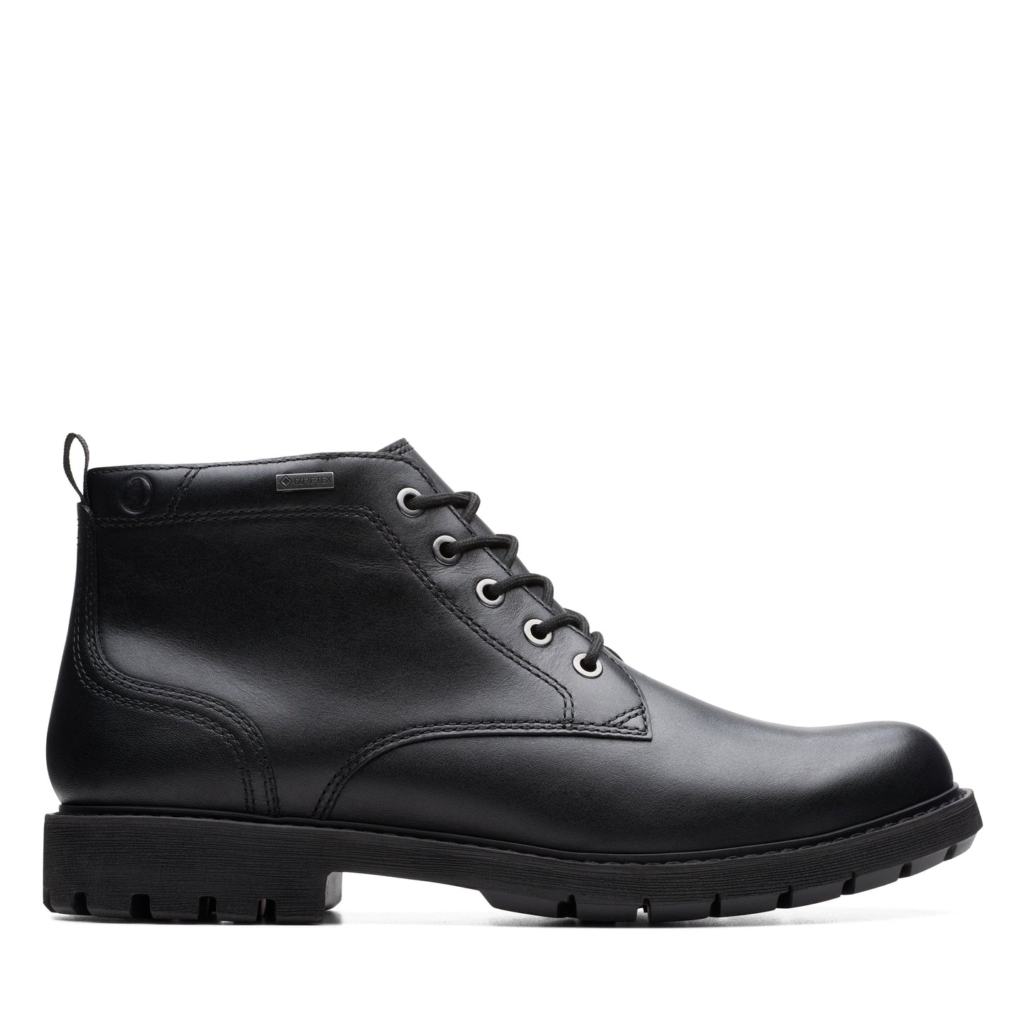 Botas para hombre de la marca clarks modelo batcombemixgtx black leather en color negro