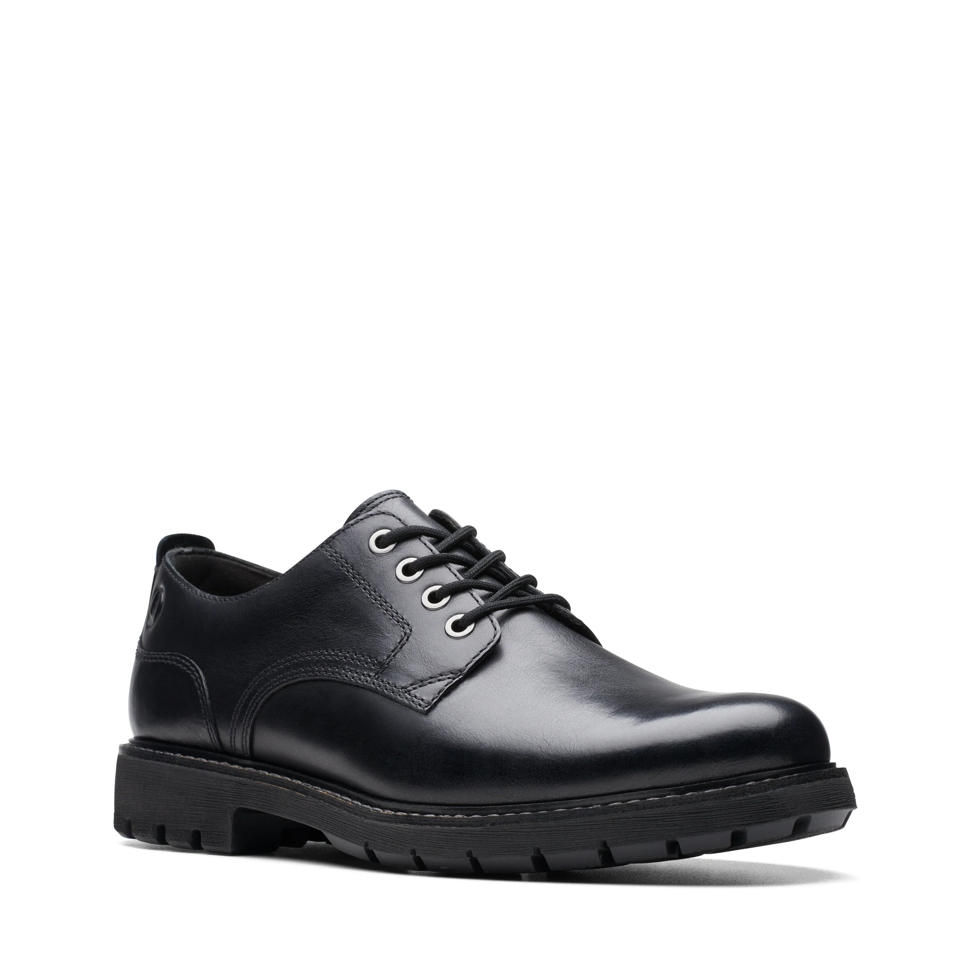 Zapatos casual para hombre de la marca clarks modelo batcombe tie black leather en color negro