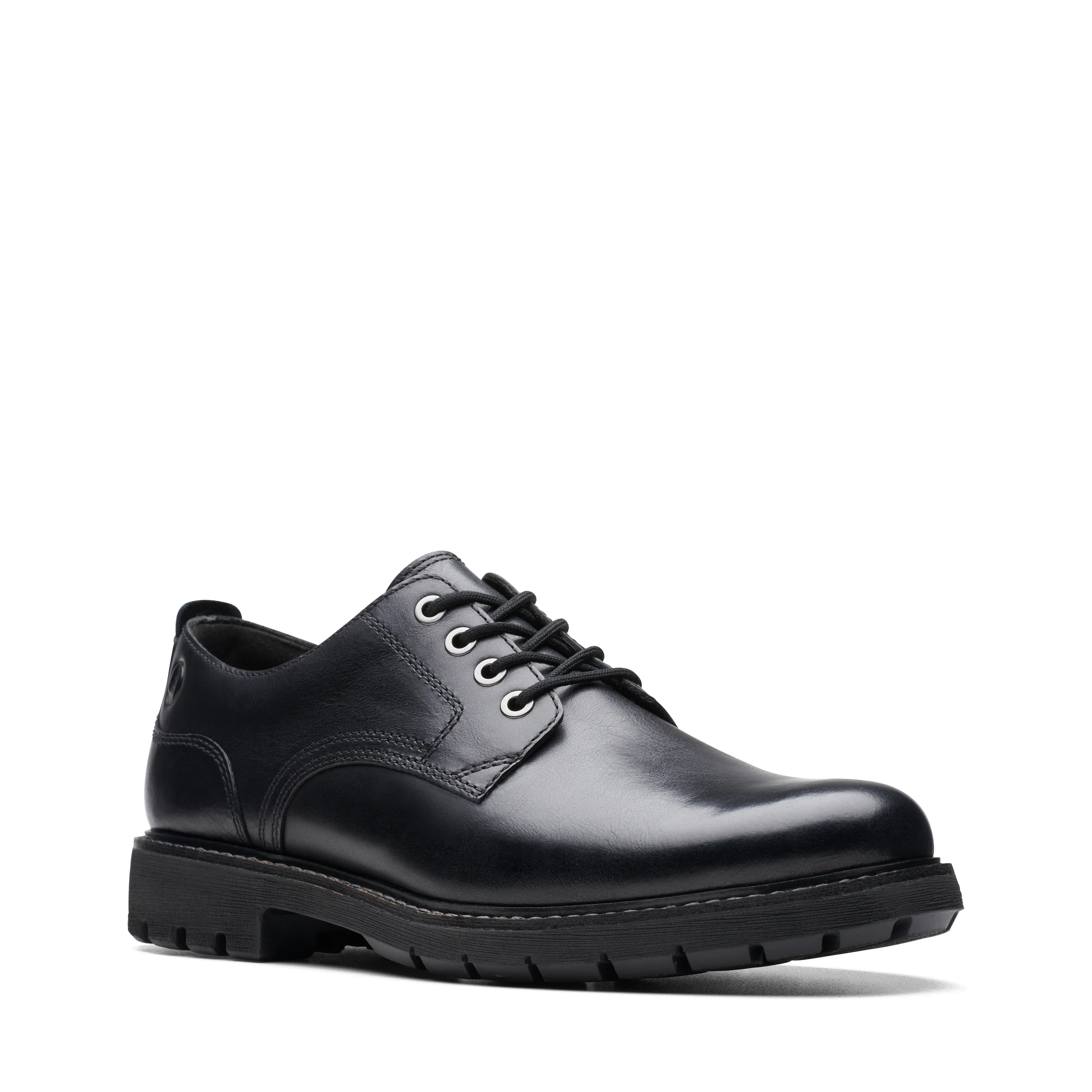 Zapatos Casual De La Marca Clarks  Para Hombre Modelo Batcombe Tie Black Leather En Color Negro