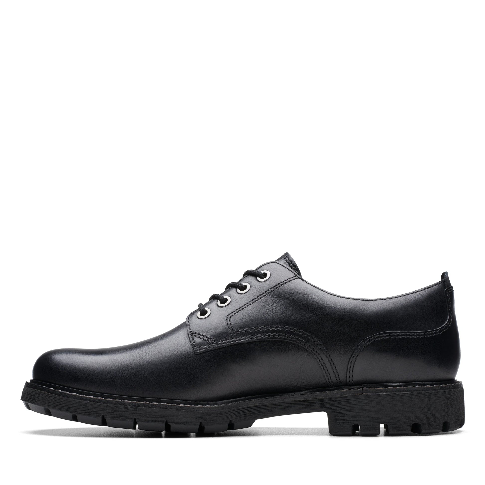 Zapatos casual para hombre de la marca clarks modelo batcombe tie black leather en color negro