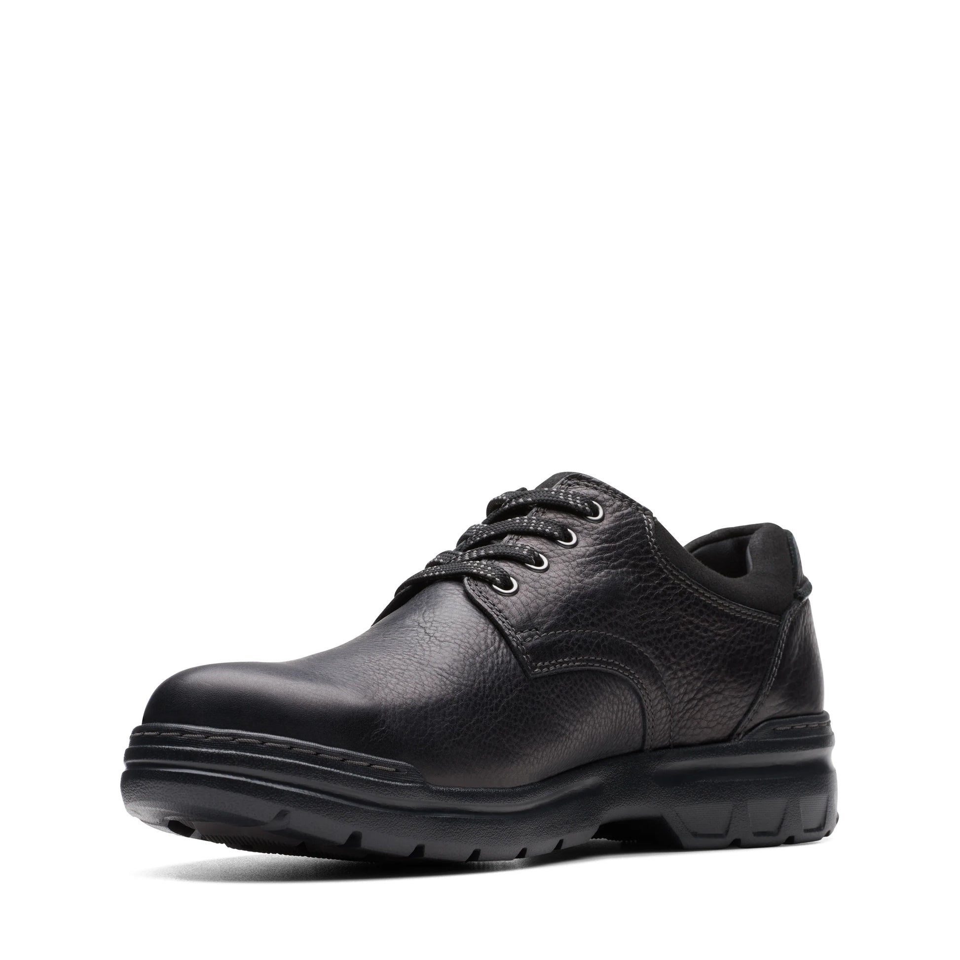 Zapatos casual para hombre de la marca clarks modelo rockie walkgtx black leather en color negro